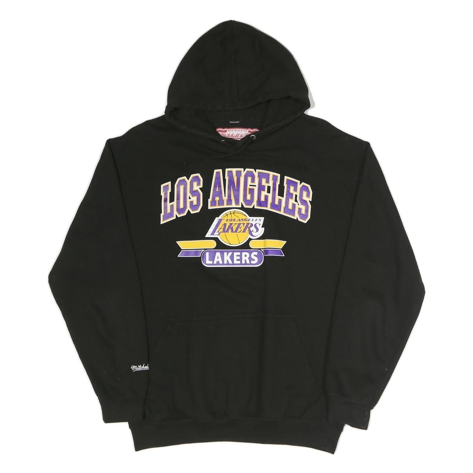 MITCHELL & NESS Mens Black Los Angeles Lakers Hoodie M Printed Cotton Blend Refurbished - N/A refurbished available on Cerqular