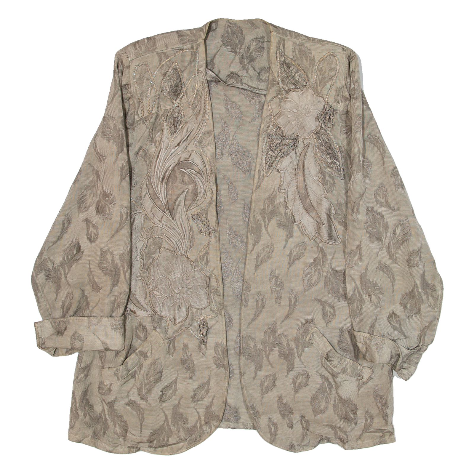 Womens Jacket Beige Floral M Refurbished - N/A refurbished available on Cerqular