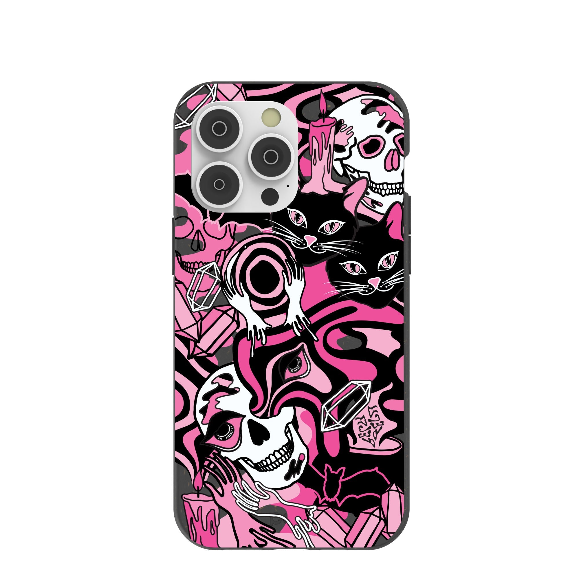 Black Spellbound Ghouls iPhone 14 Pro Max Case Refurbished - Pela Case refurbished available on Cerqular