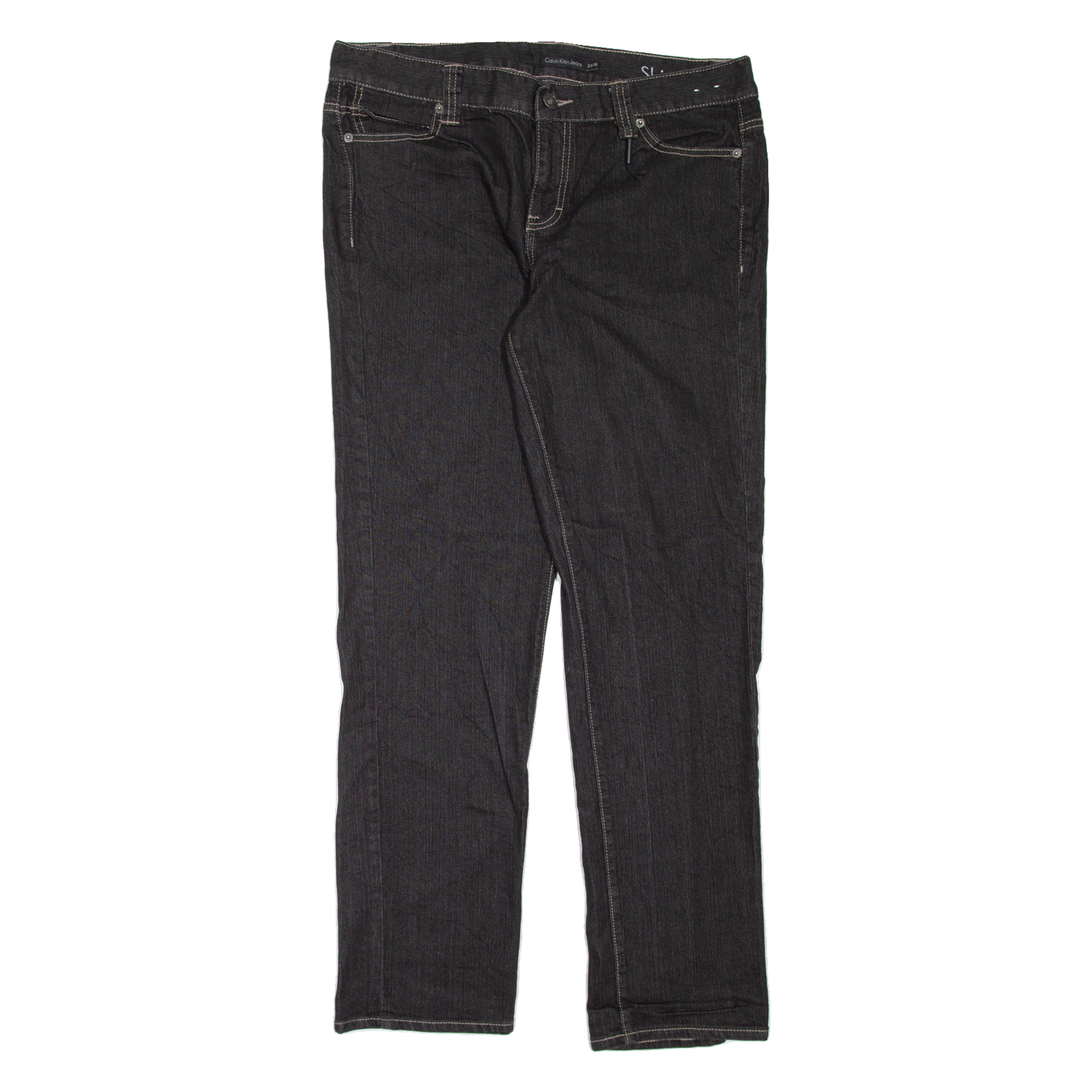 CALVIN KLEIN JEANS Womens Jeans Black Slim Skinny W36 L31 Refurbished - N/A refurbished available on Cerqular