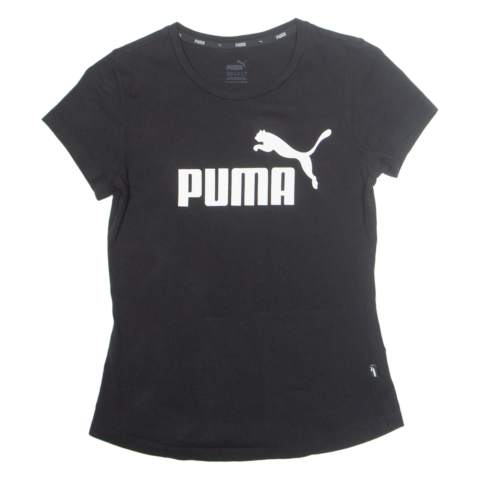 PUMA Womens T-Shirt Black XS Refurbished - N/A refurbished available on Cerqular