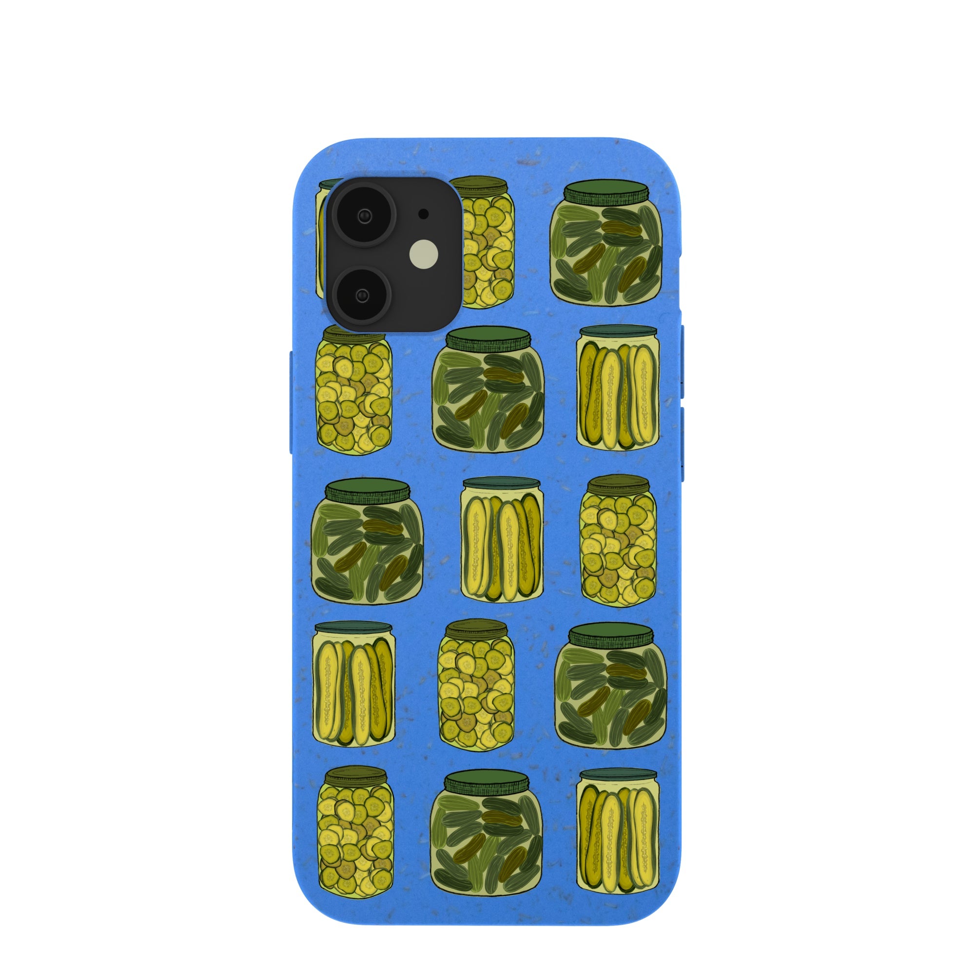 Electric Blue Pickling Pickles iPhone 12 Mini Case Refurbished - Pela Case refurbished available on Cerqular