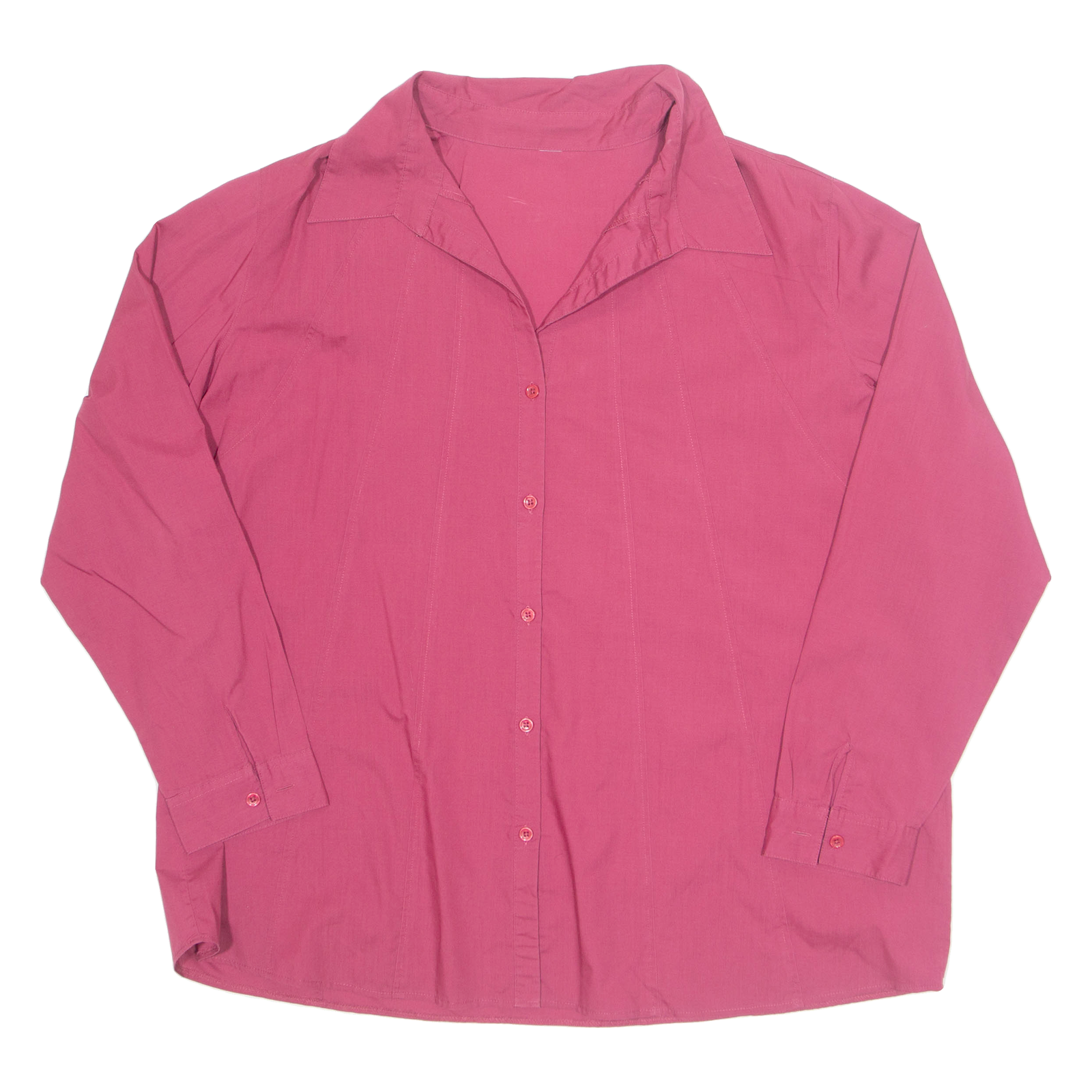 Womens Shirt Pink Collared Long Sleeve L Refurbished - N/A refurbished available on Cerqular