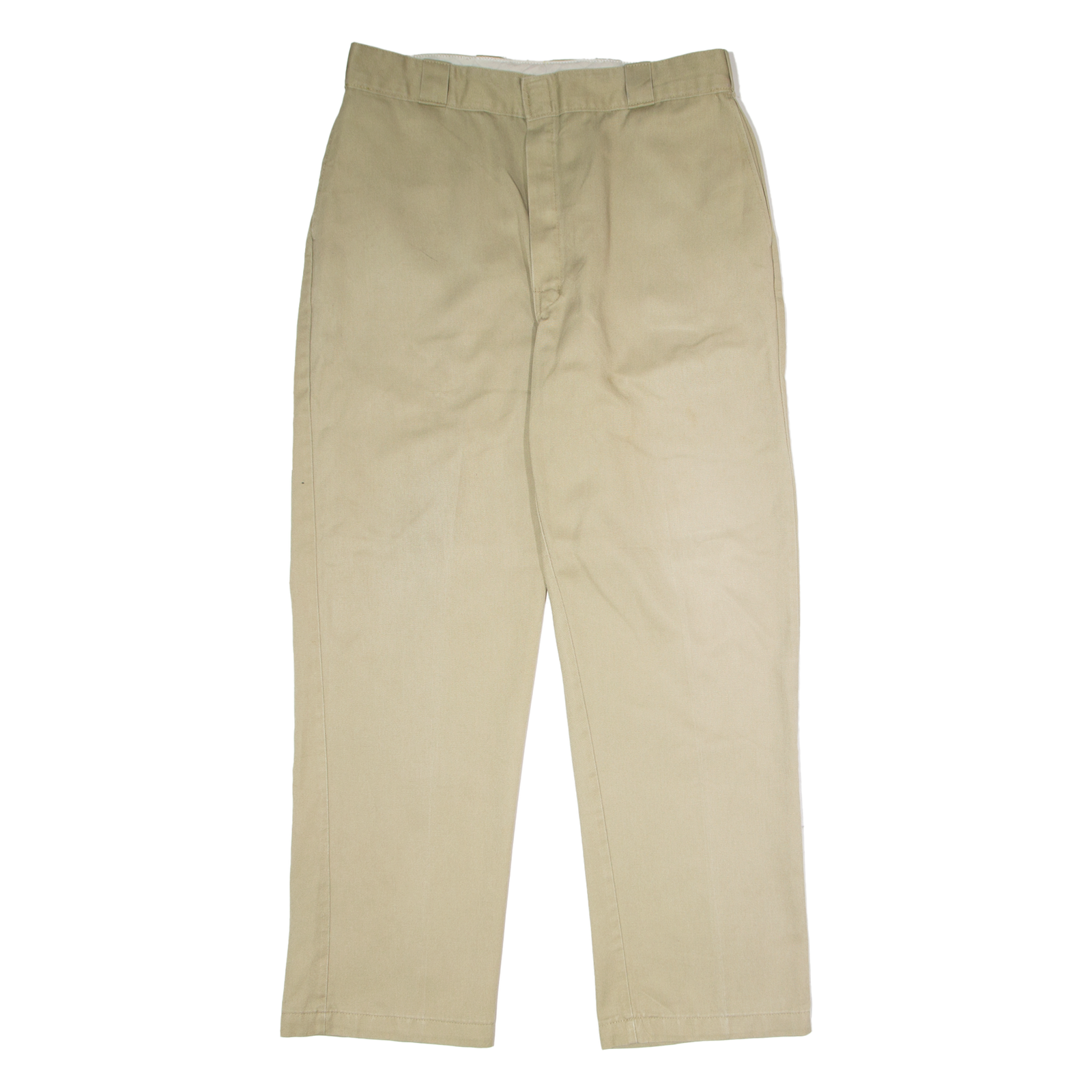 DICKIES Workwear Mens Twill Trousers Beige Regular Straight W36 L32 Refurbished - N/A refurbished available on Cerqular