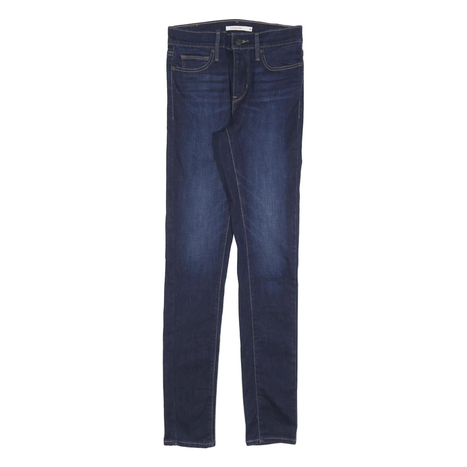 LEVI'S Womens Jeans Blue Slim Skinny Denim Medium W26 L32 Zip Cotton Blend Refurbished - N/A refurbished available on Cerqular