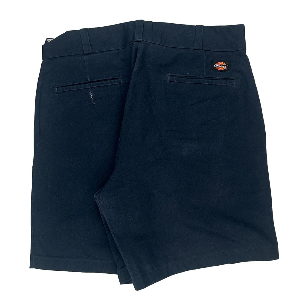 Dickies Chino Shorts - 31W 8L Navy Cotton Blend Refurbished - Thrifted (note: this is a term often used to describe second- refurbished available on Cerqular