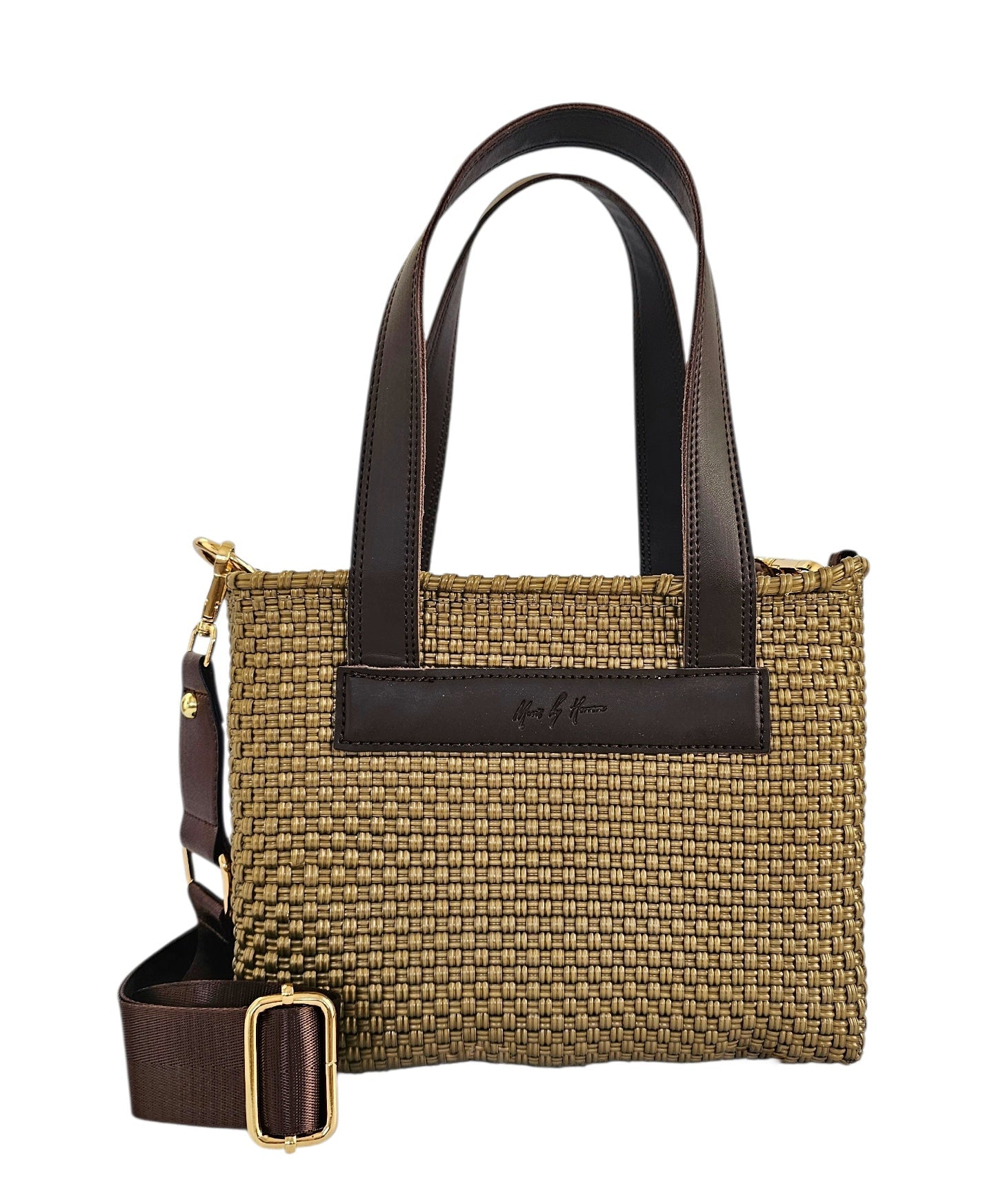 The Iconic Crossbody - Gold | Strap: Sporty Strap Refurbished - Mavis by Herrera refurbished available on Cerqular