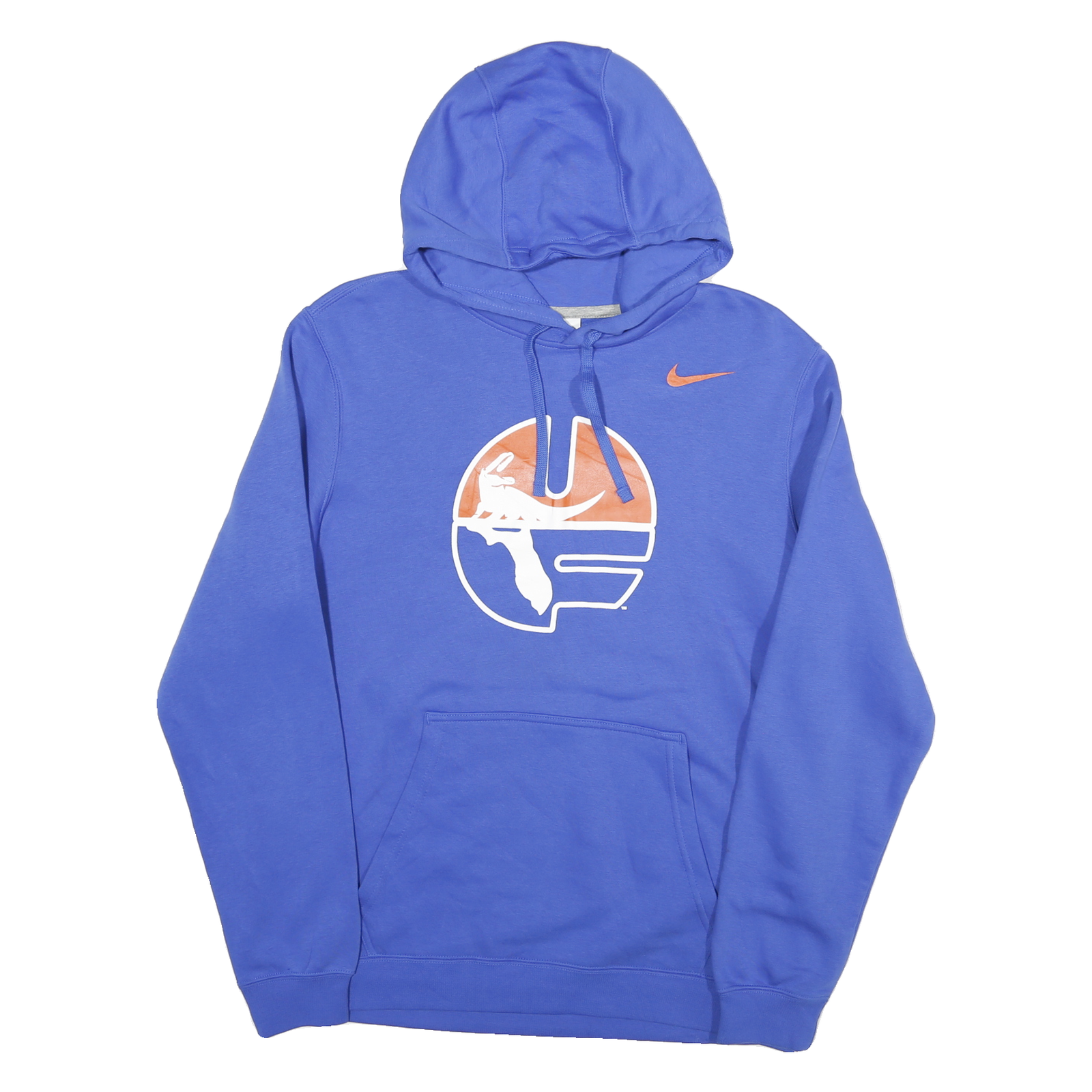 NIKE Mens Blue Pullover Hoodie M Cotton Blend Drawstring Hood Kangaroo Pocket Refurbished - N/A refurbished available on Cerqular