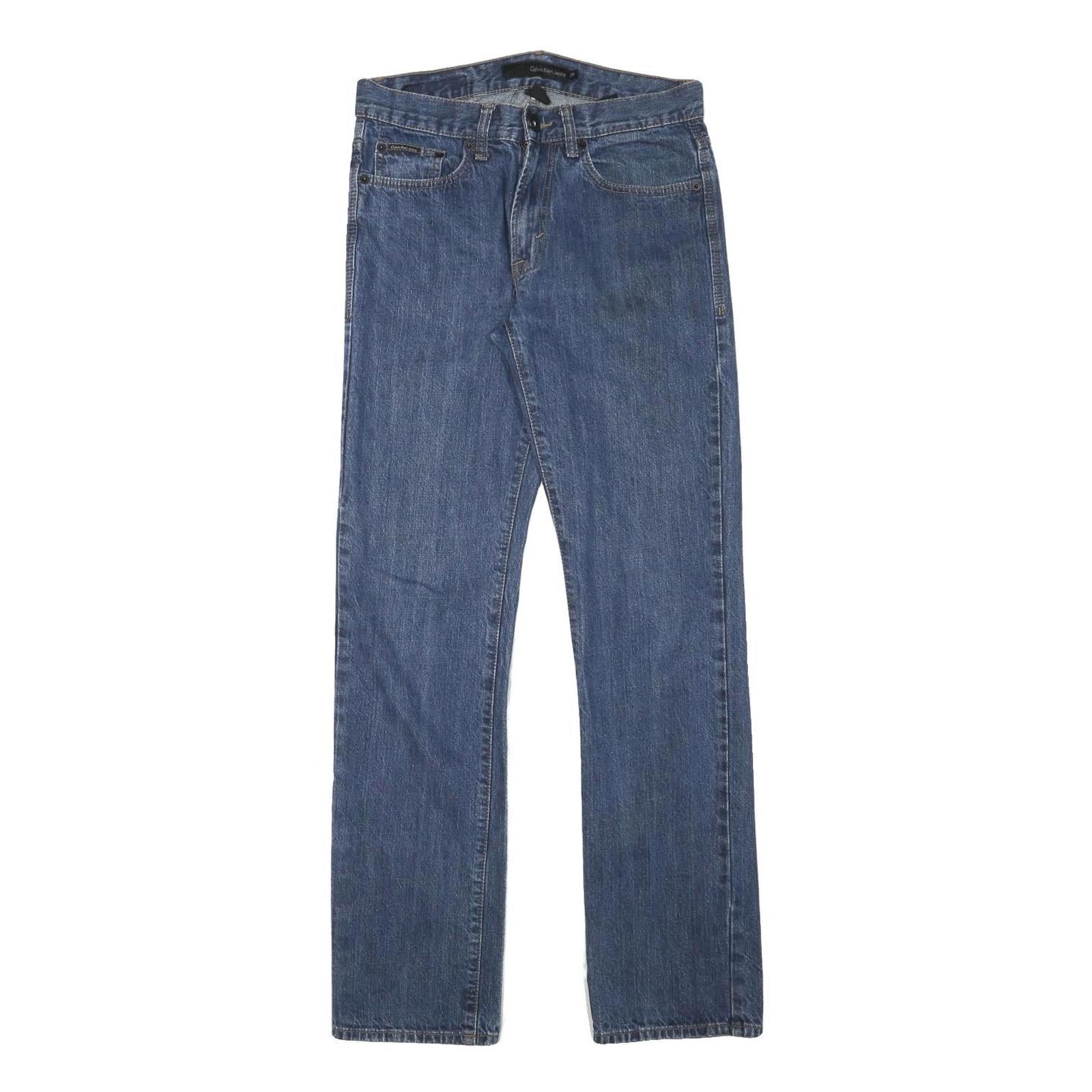 CALVIN KLEIN JEANS Mens Slim Blue Denim Jeans Cotton Blend W29 L31 Classic Zip Refurbished - N/A refurbished available on Cerqular