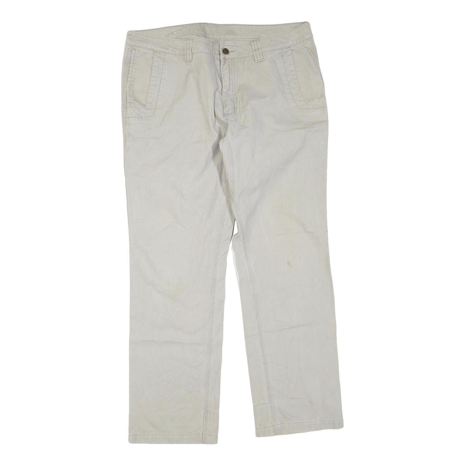 DICKIES Mens Grey Cotton Blend Twill Regular Straight Trousers W38 L31 Workwear Refurbished - N/A refurbished available on Cerqular