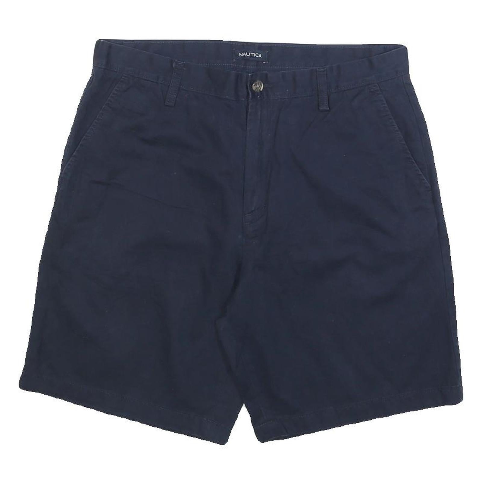 NAUTICA Mens Shorts Blue Casual M W34 Cotton Blend Classic Fit Comfortable Refurbished - N/A refurbished available on Cerqular