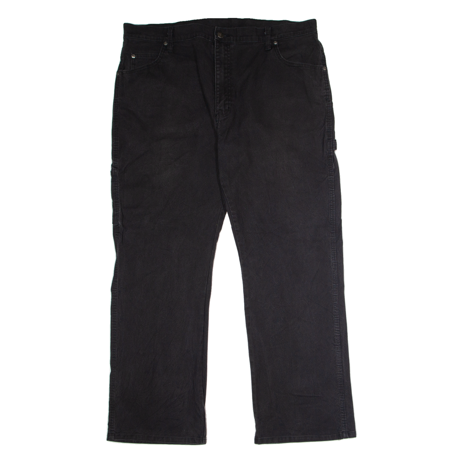 DICKIES Workwear Carpenter Mens Canvas Trousers Grey Regular Straight W38 L30 Refurbished - N/A refurbished available on Cerqular