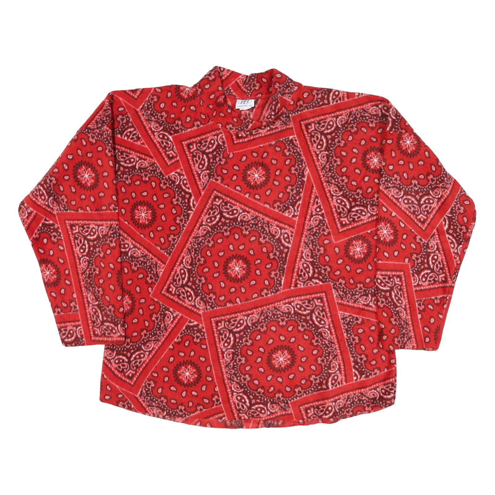 PFI Womens Red Patterned Jumper Crew Neck Polyester Blend L Soft Warm Casual Refurbished - N/A refurbished available on Cerqular
