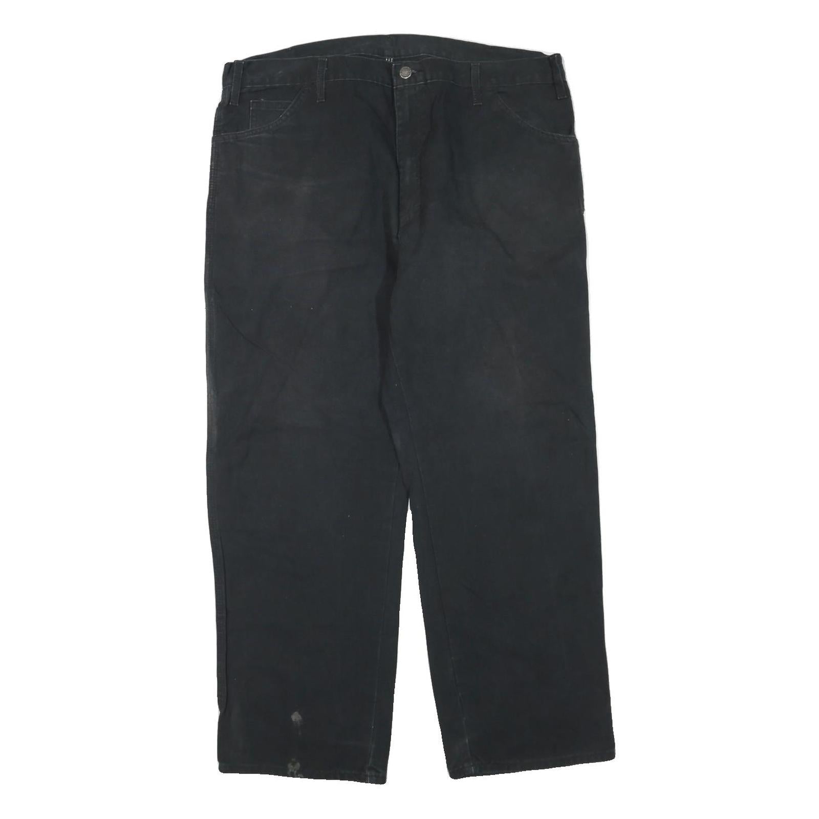 DICKIES Mens Regular Fit Black Denim Jeans W40 L30 Workwear Zip Closure Refurbished - N/A refurbished available on Cerqular