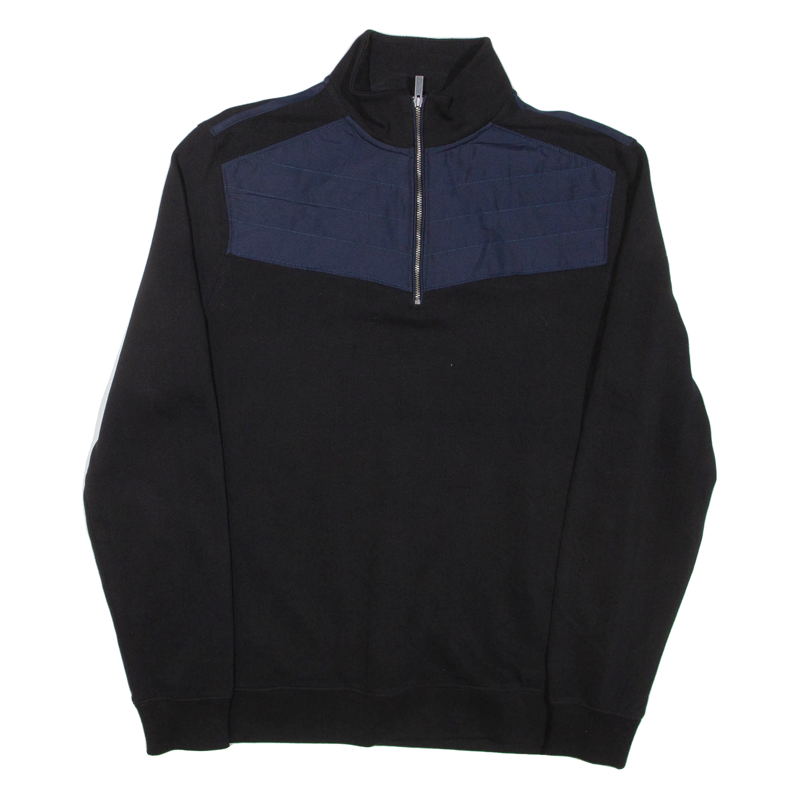 CALVIN KLEIN Mens Sweatshirt Black 1/4 Zip M Refurbished - N/A refurbished available on Cerqular