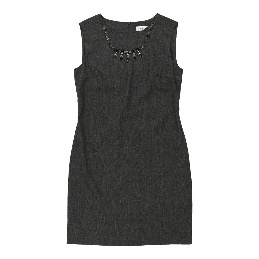 Age 15 Blugirl Dress - Medium Grey Cotton Refurbished - Thrifted (note: this is a term often used to describe second- refurbished available on Cerqular