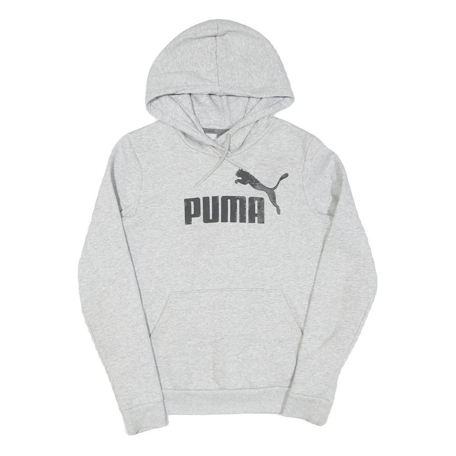 PUMA Womens Grey Hoodie UK 8 Cotton Pullover Sweatshirt Casual Wear Refurbished - N/A refurbished available on Cerqular