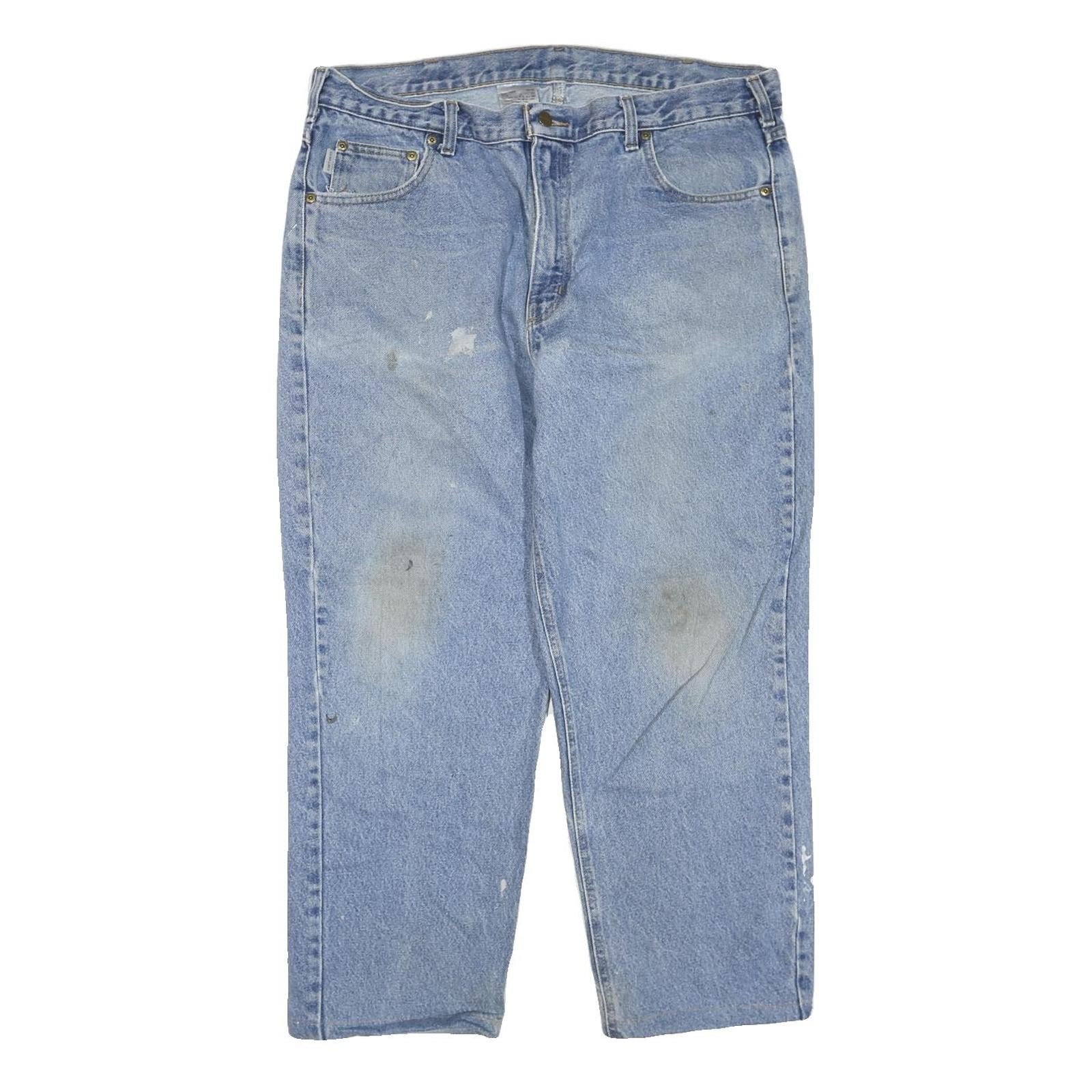 Buy CARHARTT Mens Jeans Blue Regular Straight Denim Rinse W40 L27 Workwear Zip Refurbished - $40.29 CARHARTT Mens Jeans Blue Regular Straight Denim Rinse W40 L27 Workwear Zip Refurbished - N/A refurbished available on Cerqular