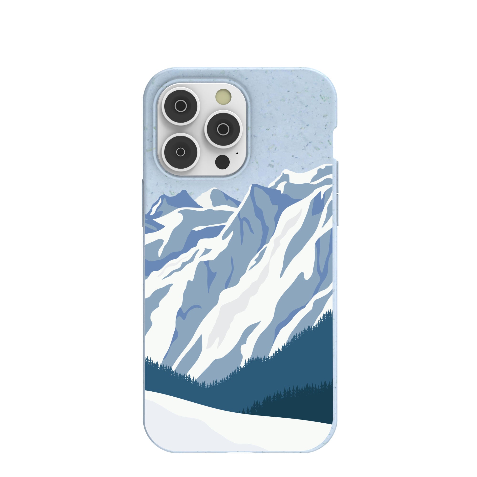 Powder Blue Slopes Calling iPhone 14 Pro Max Case Refurbished - Pela Case refurbished available on Cerqular