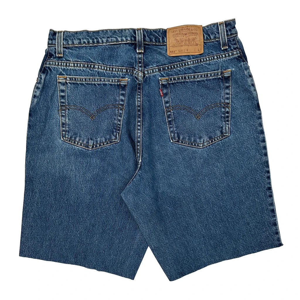 Buy Levis Denim Shorts - 32W 11L Blue Denim Refurbished - $44.21 Levis Denim Shorts - 32W 11L Blue Denim Refurbished - Thrifted (note: this is a term often used to describe second- refurbished available on Cerqular