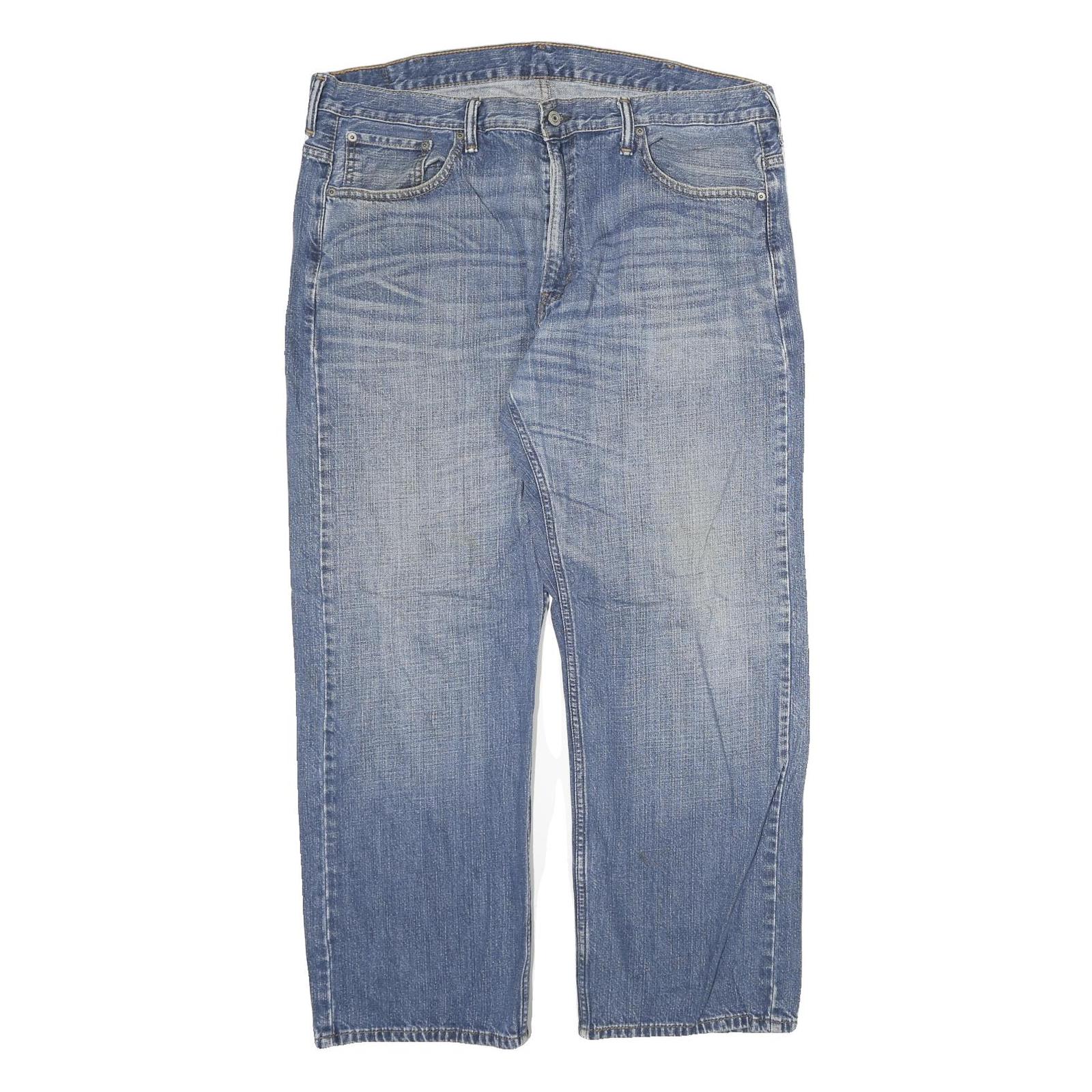 LEVI'S Mens Jeans Blue Regular Straight Denim Medium W38 L30 Classic Cotton Zip Refurbished - N/A refurbished available on Cerqular