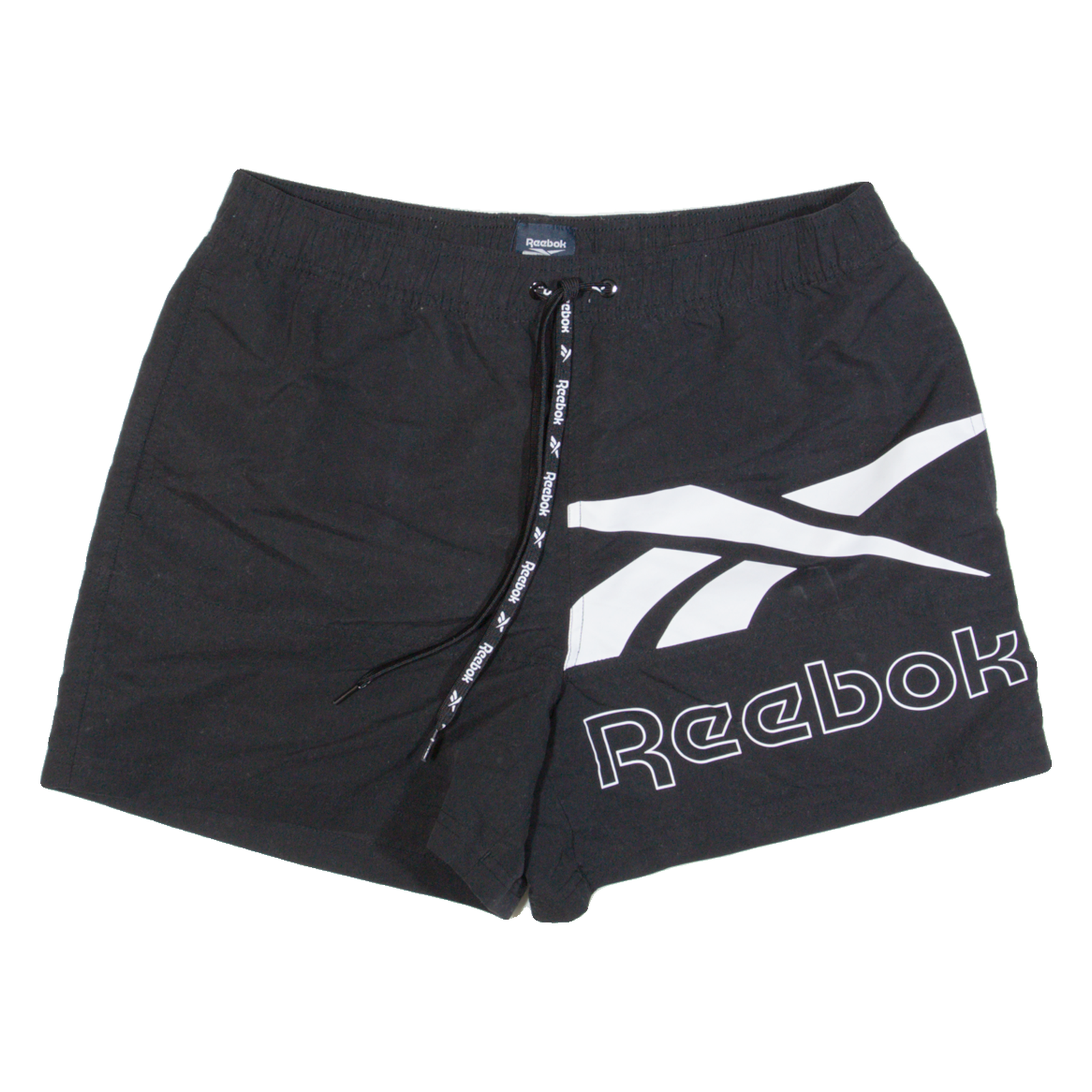 REEBOK Mesh Lined Mens Swimming Shorts Black Relaxed M W30 Refurbished - N/A refurbished available on Cerqular