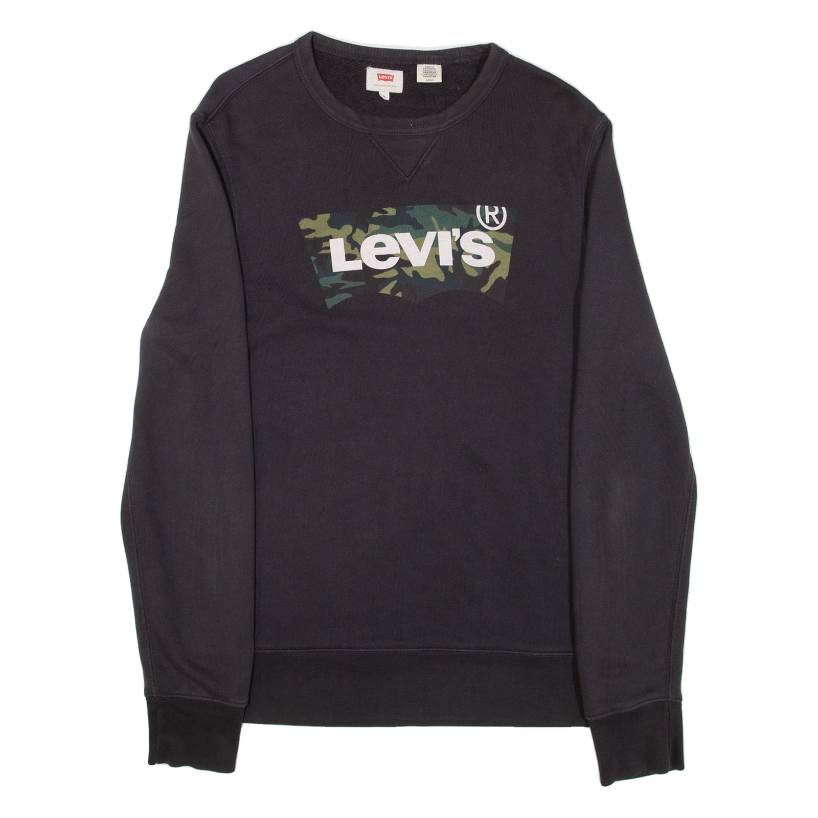 LEVI'S Mens Sweatshirt Black S Refurbished - N/A refurbished available on Cerqular