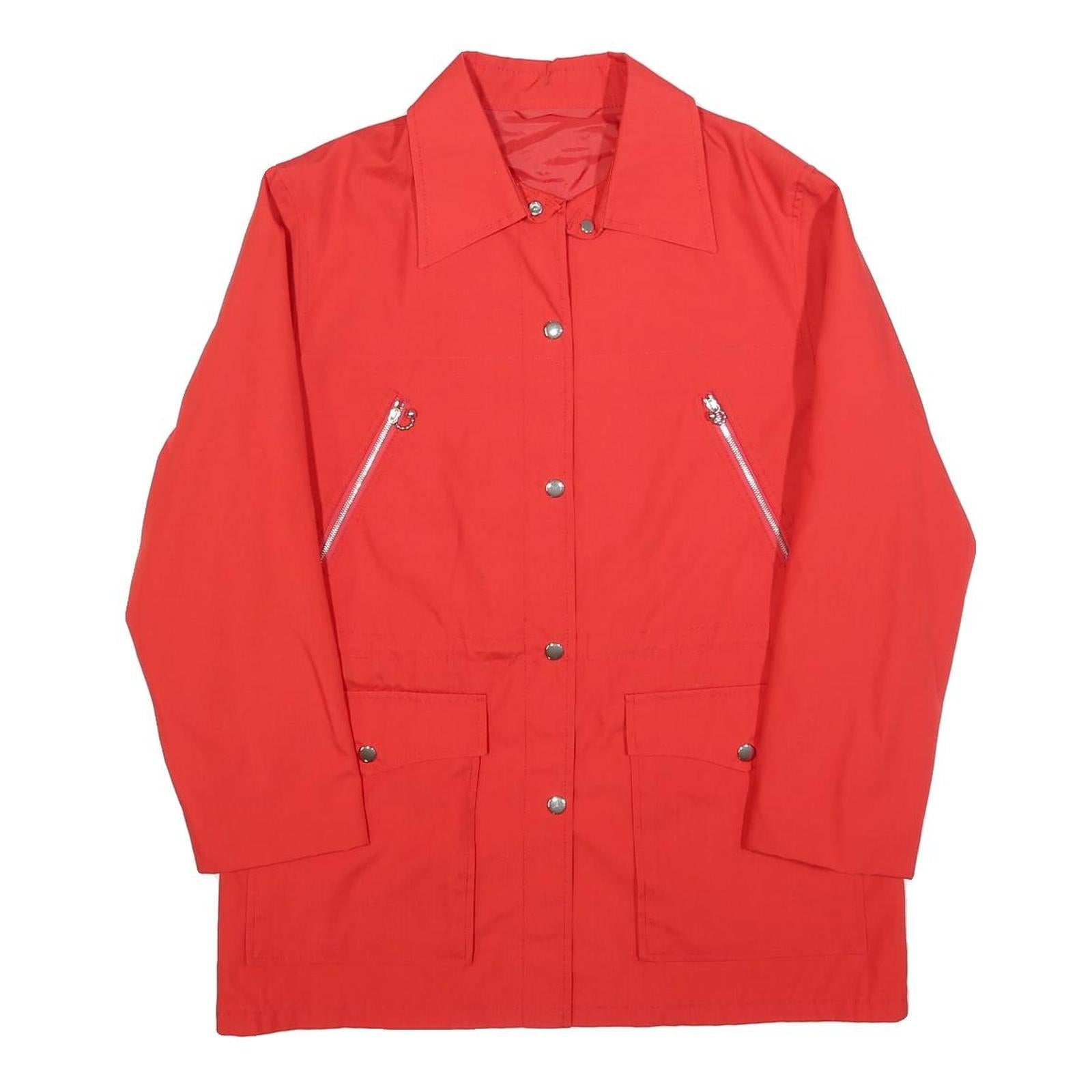 Buy Womens Red Button Jacket M Polyester Blend Plain Functional Pockets Refurbished - $37.69 Womens Red Button Jacket M Polyester Blend Plain Functional Pockets Refurbished - N/A refurbished available on Cerqular
