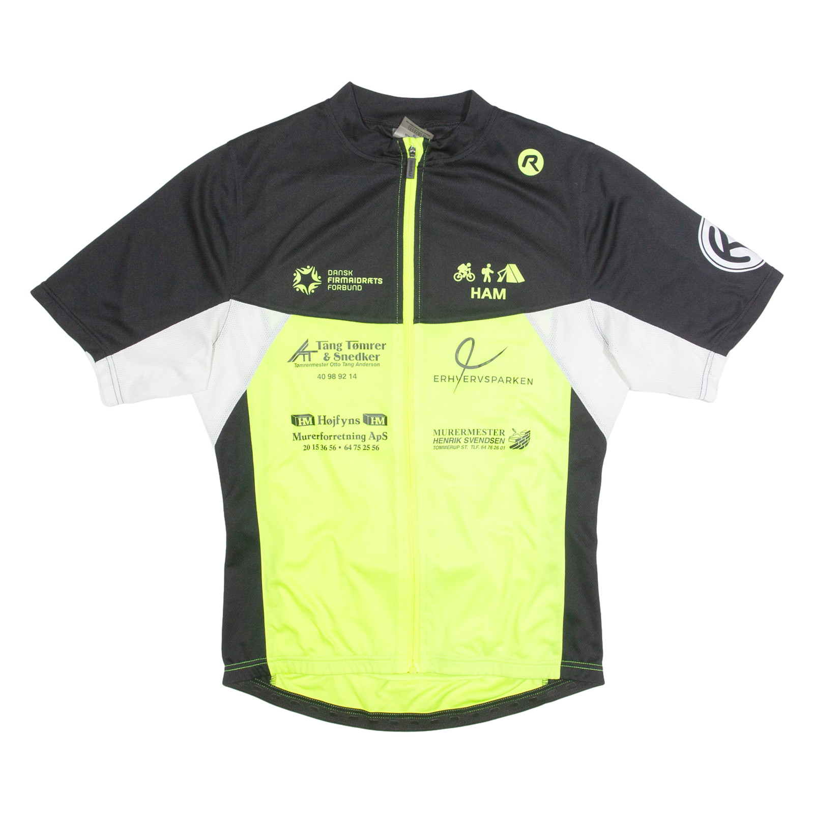 ROGELLI Cycling Zip Up Mens Jersey Yellow High Neck XL Refurbished - N/A refurbished available on Cerqular