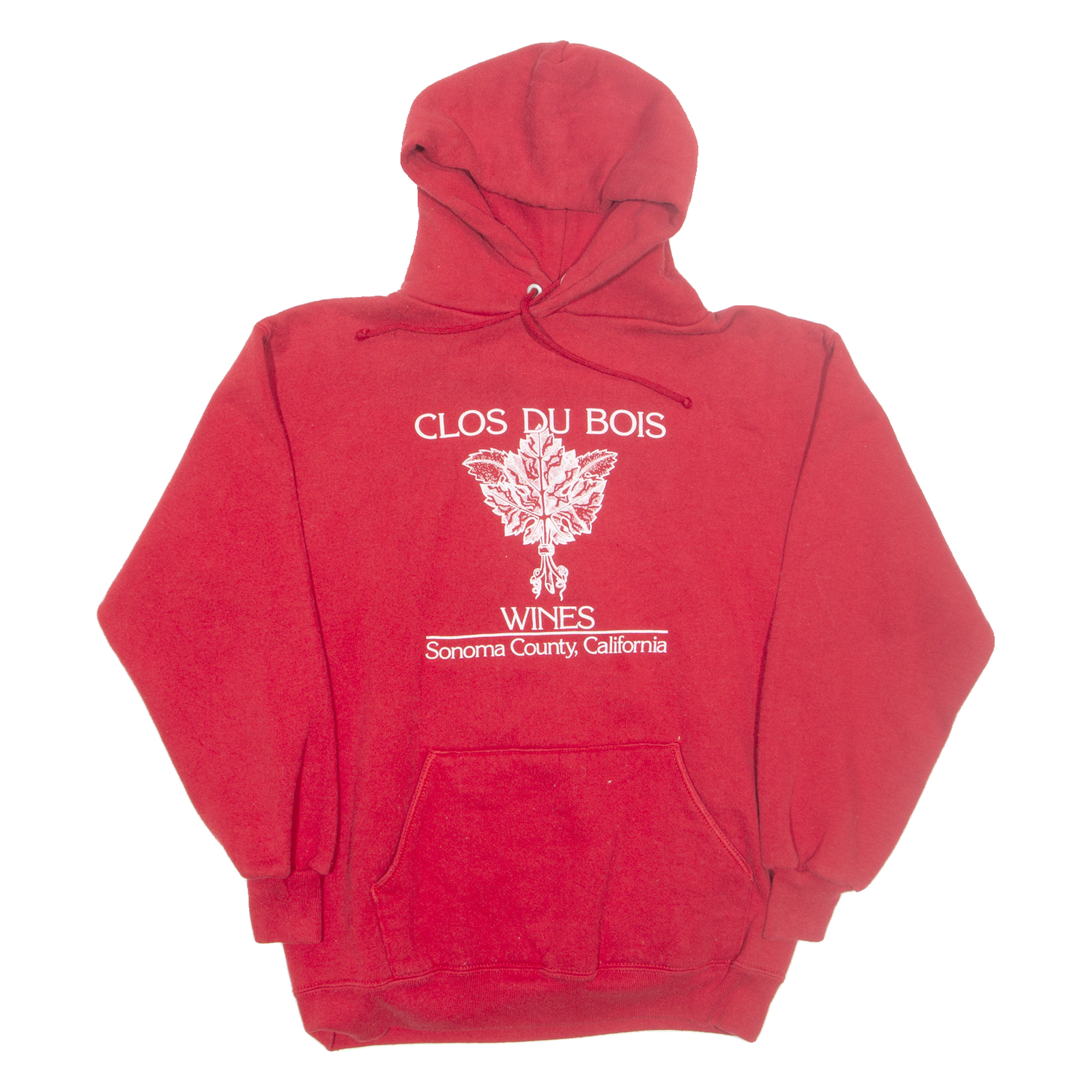 JERZEES Clos Du Bois Wines Mens Red Hoodie USA M Refurbished - N/A refurbished available on Cerqular