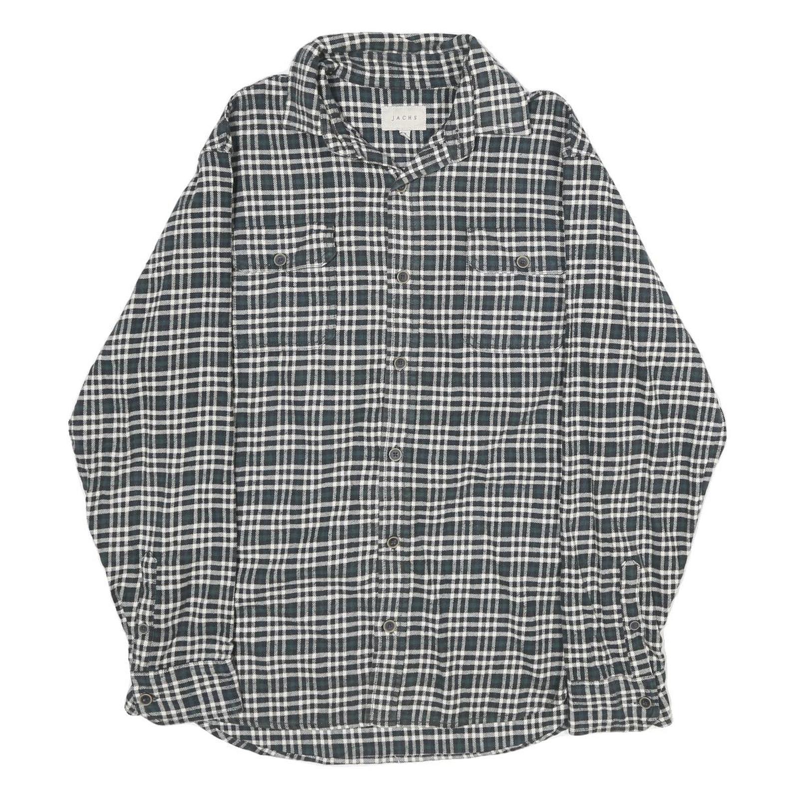 Buy JACHS Mens Black & White Check Shirt M Casual Cotton Long Sleeve Button Refurbished - $19.49 JACHS Mens Black & White Check Shirt M Casual Cotton Long Sleeve Button Refurbished - N/A refurbished available on Cerqular
