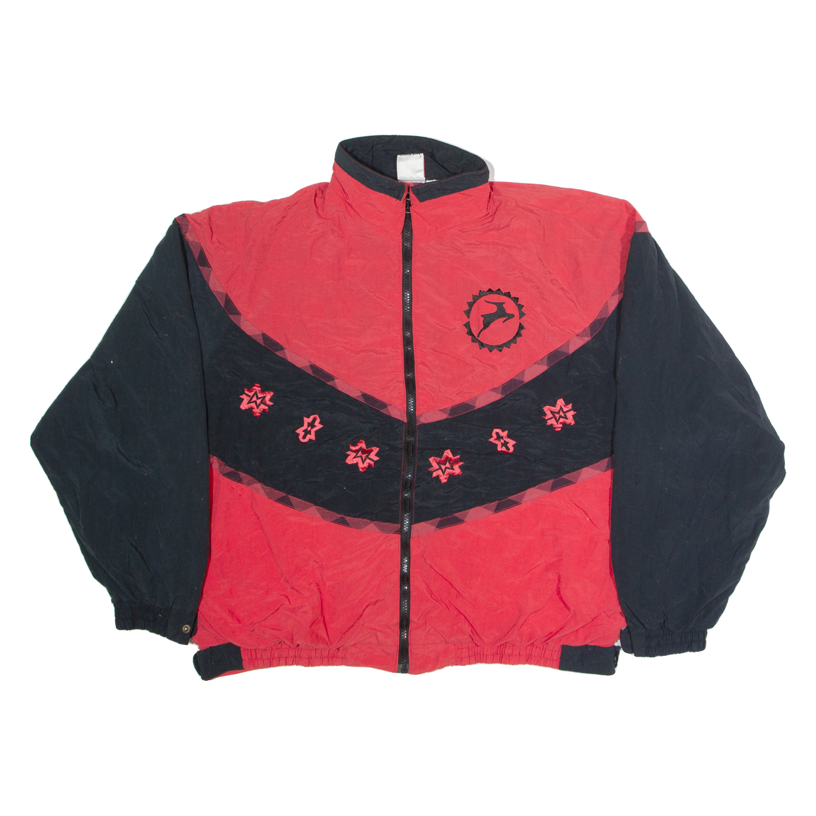 WHITE STAG Mens Track Jacket Red Nylon Colourblock XL Refurbished - N/A refurbished available on Cerqular