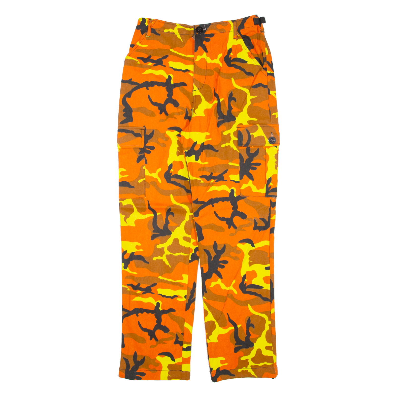 LA SHADY Cargo Camo Womens Trousers Orange Regular Straight W26 L27 Refurbished - N/A refurbished available on Cerqular