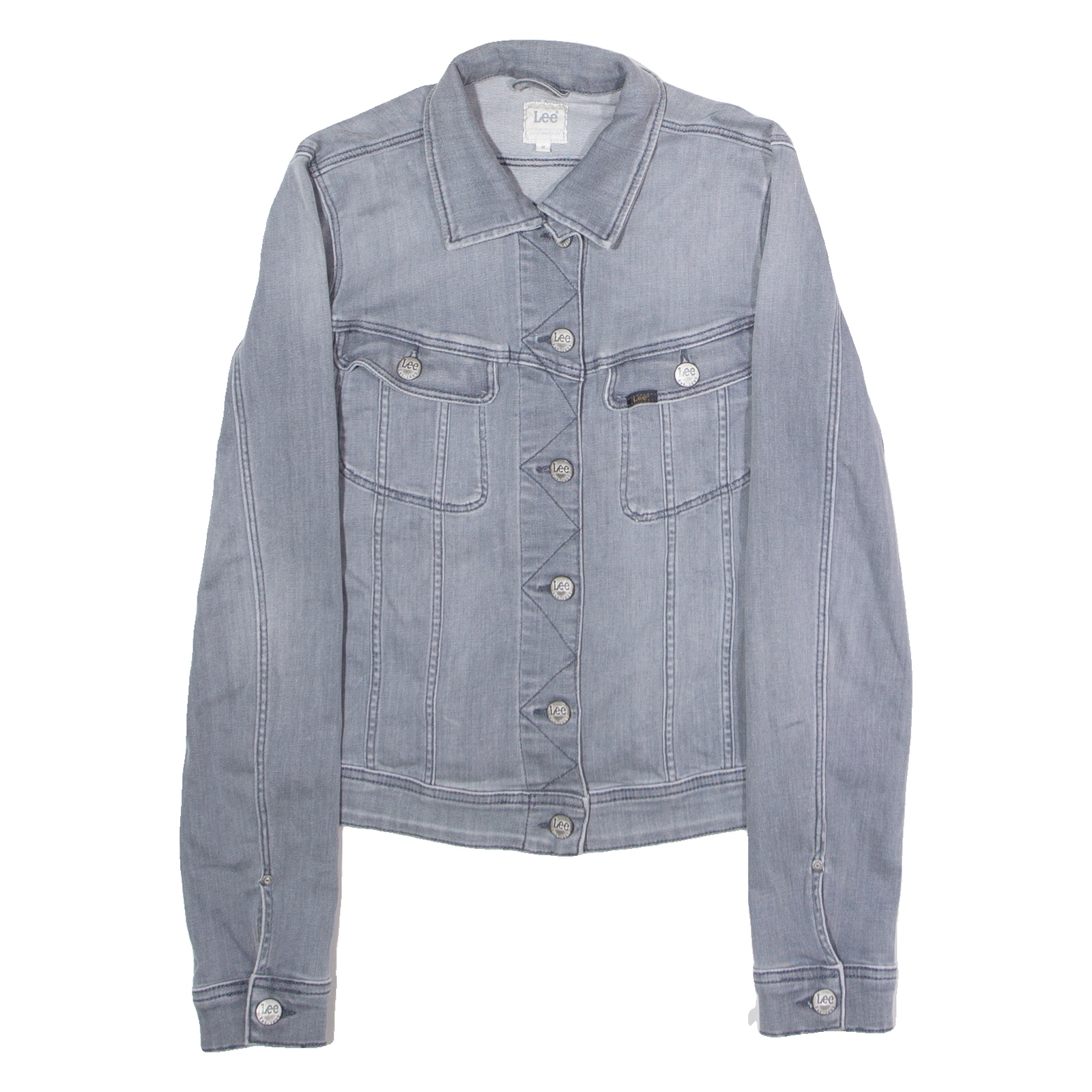 LEE Slim Rider Womens Denim Jacket Grey M Refurbished - N/A refurbished available on Cerqular