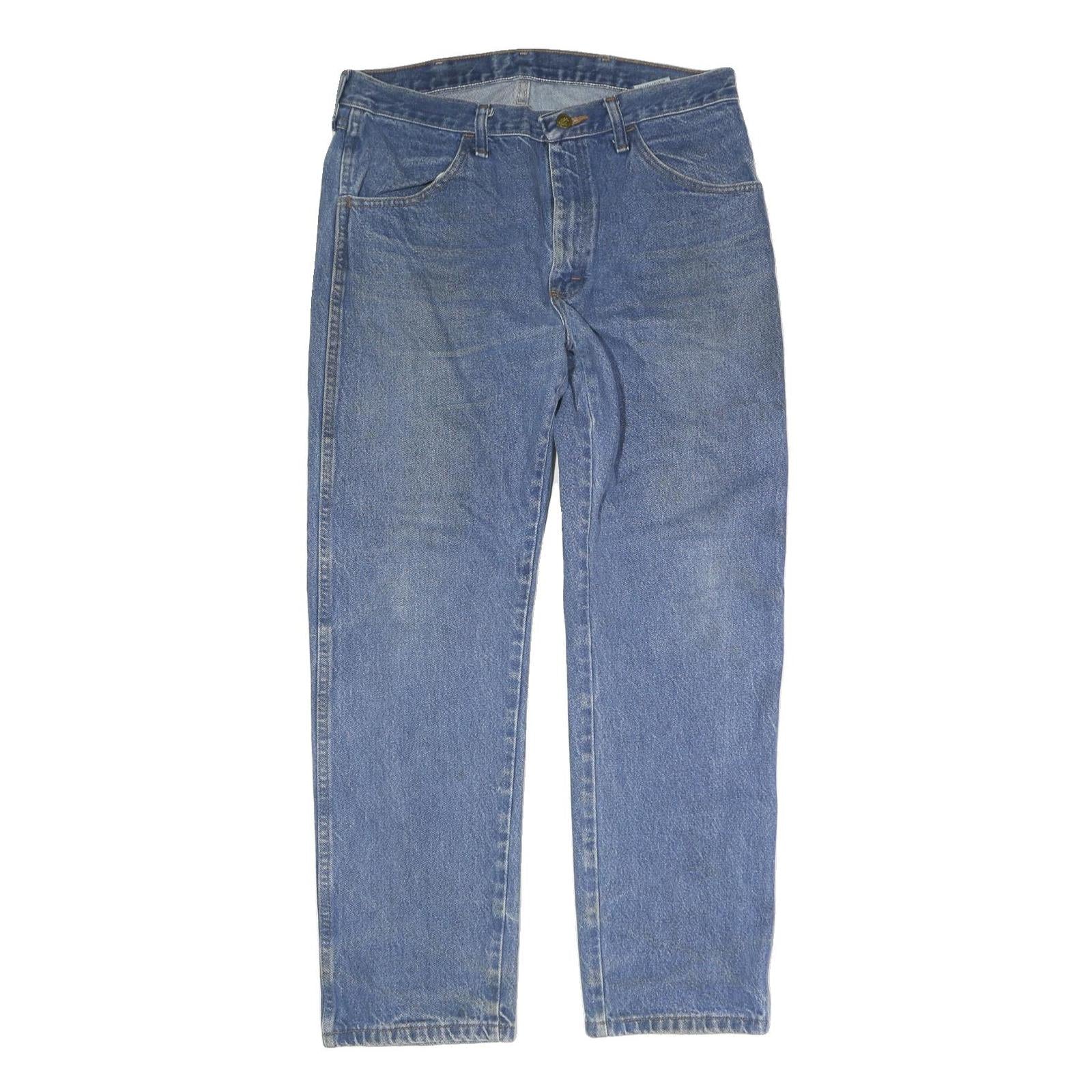 DICKIES Mens Jeans Blue Regular Straight Denim Medium W38 L29 Workwear Refurbished - N/A refurbished available on Cerqular