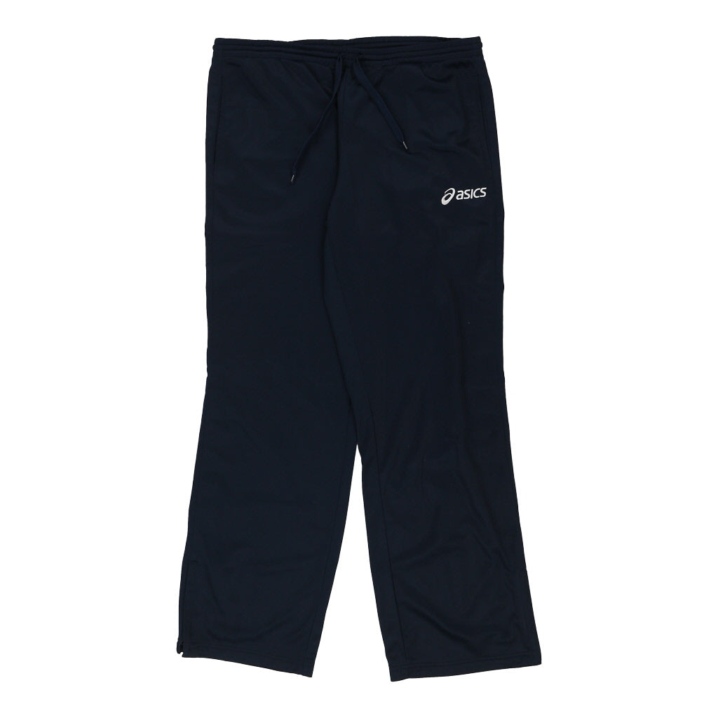 Asics Tracksuit - Large Navy Polyester Refurbished - Thrifted (note: this is a term often used to describe second- refurbished available on Cerqular