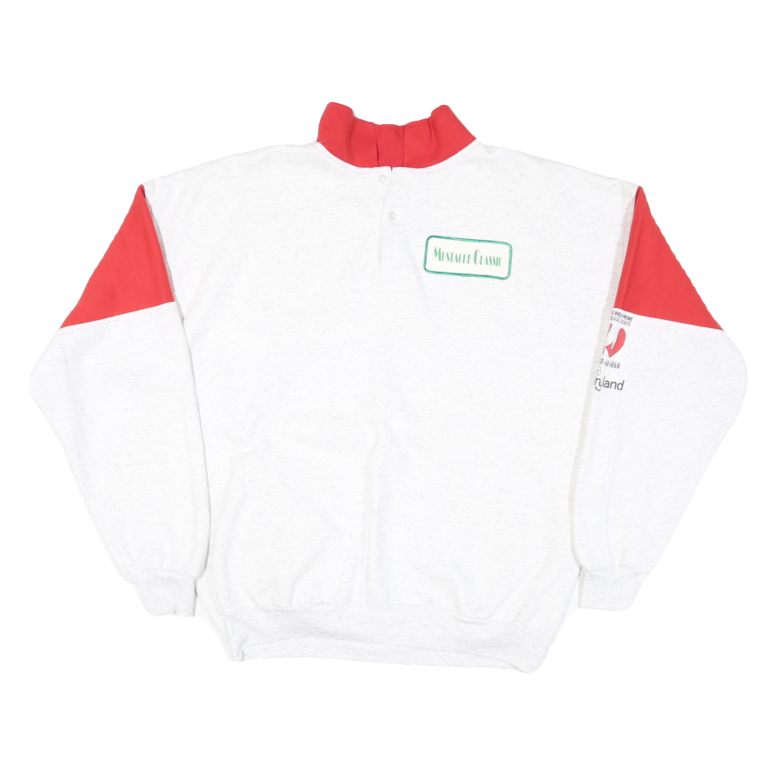 SOFTWEAR Mens White & Red Mustache Classic Golf Pullover XL Casual Refurbished - N/A refurbished available on Cerqular