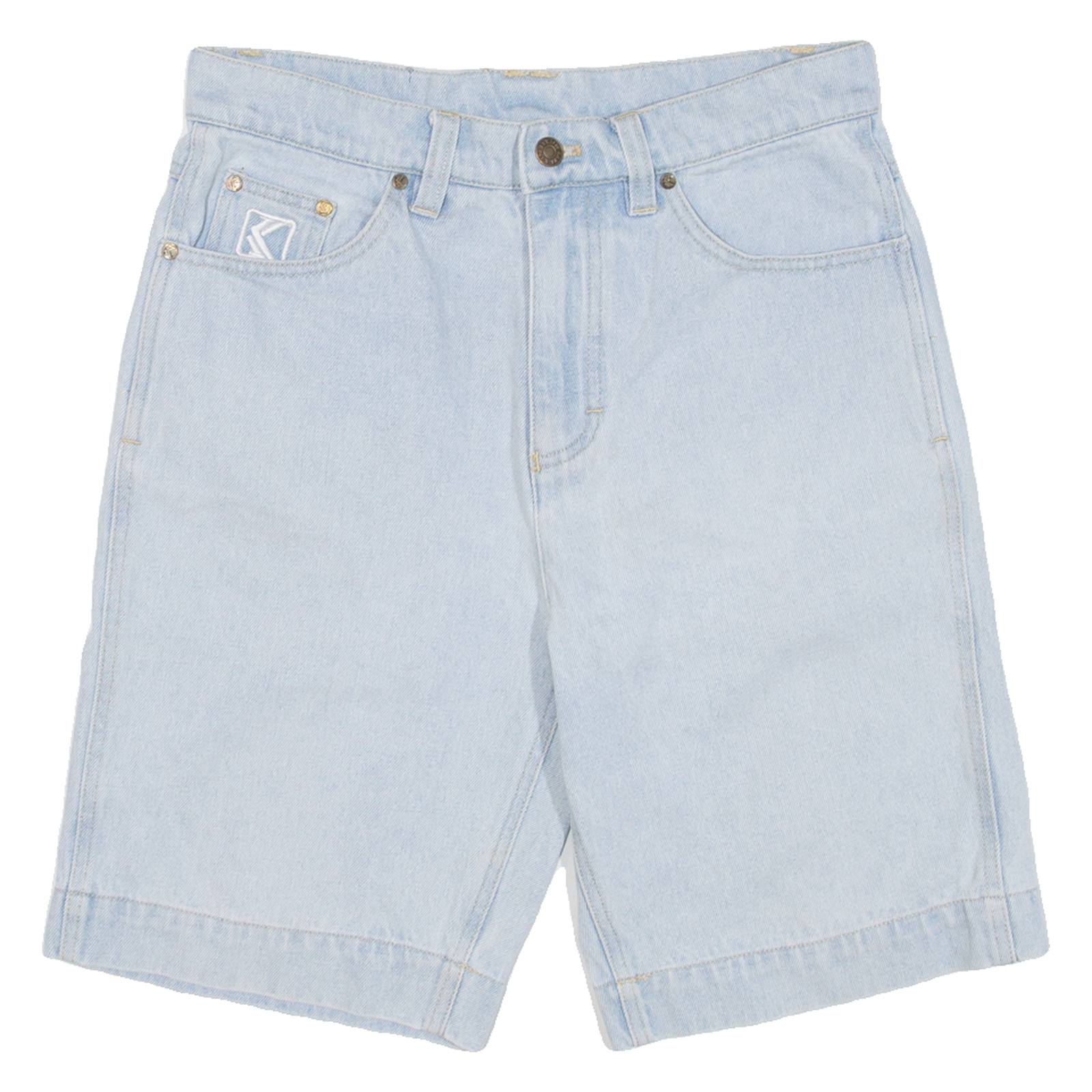 KARL KANI Womens Jorts Shorts Blue S W30 Refurbished - N/A refurbished available on Cerqular