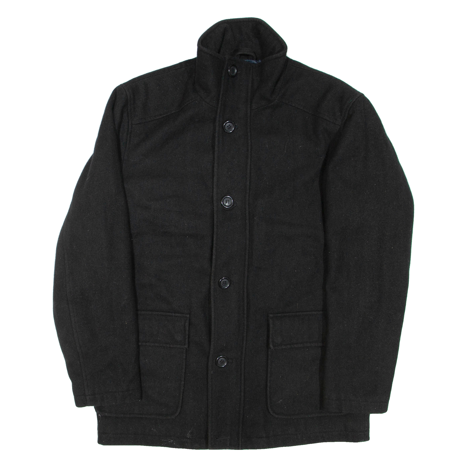 GUESS Mens Coat Black Wool S Refurbished - N/A refurbished available on Cerqular