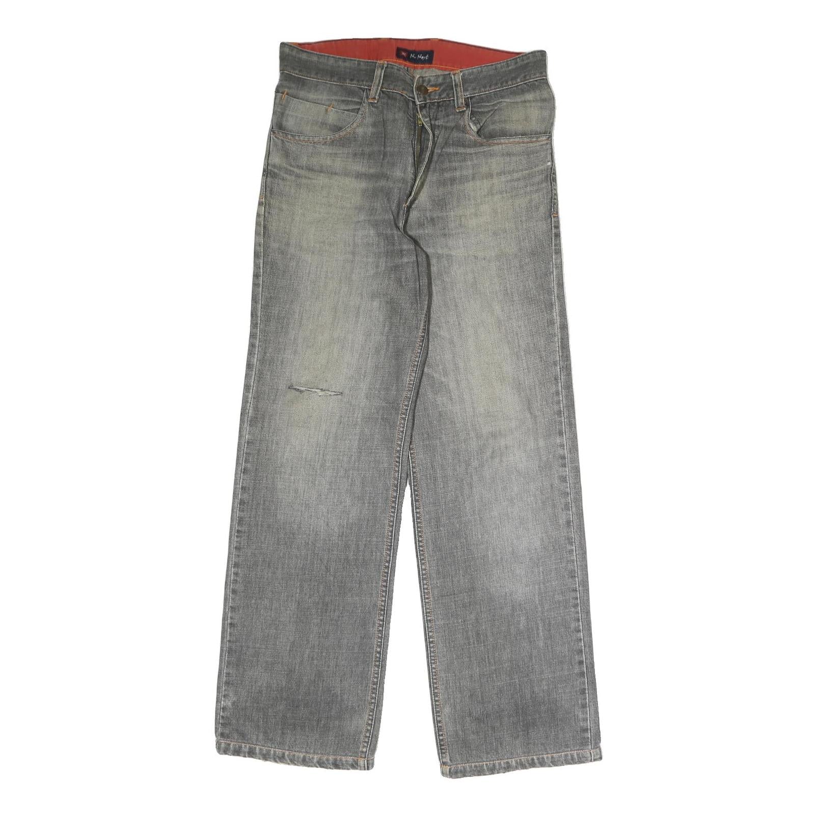 MR NEXT Mens Regular Fit Grey Denim Jeans W30 L29 Classic Style Zip Closure Refurbished - N/A refurbished available on Cerqular