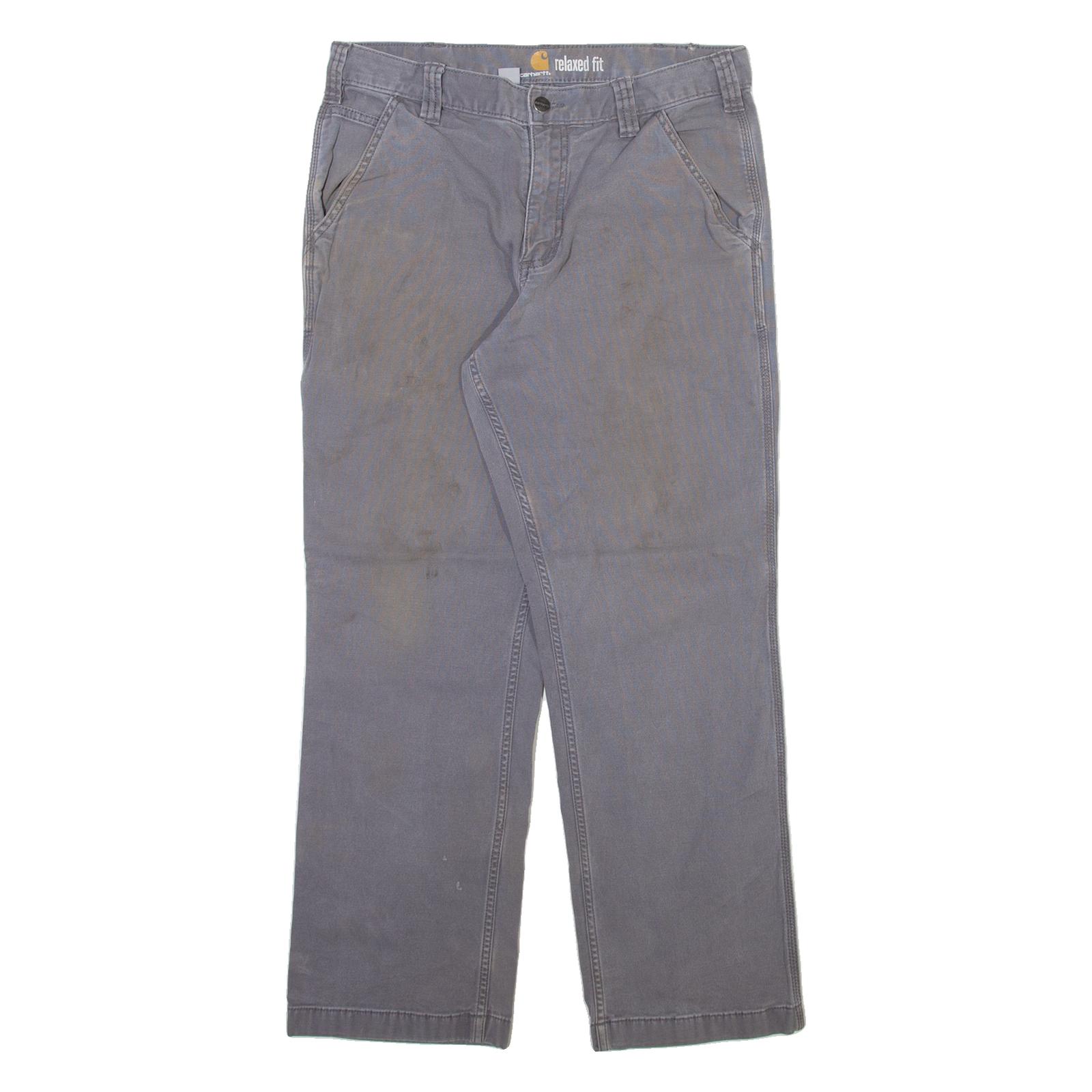 CARHARTT Mens Trousers Grey Relaxed Straight W32 L28 Refurbished - N/A refurbished available on Cerqular