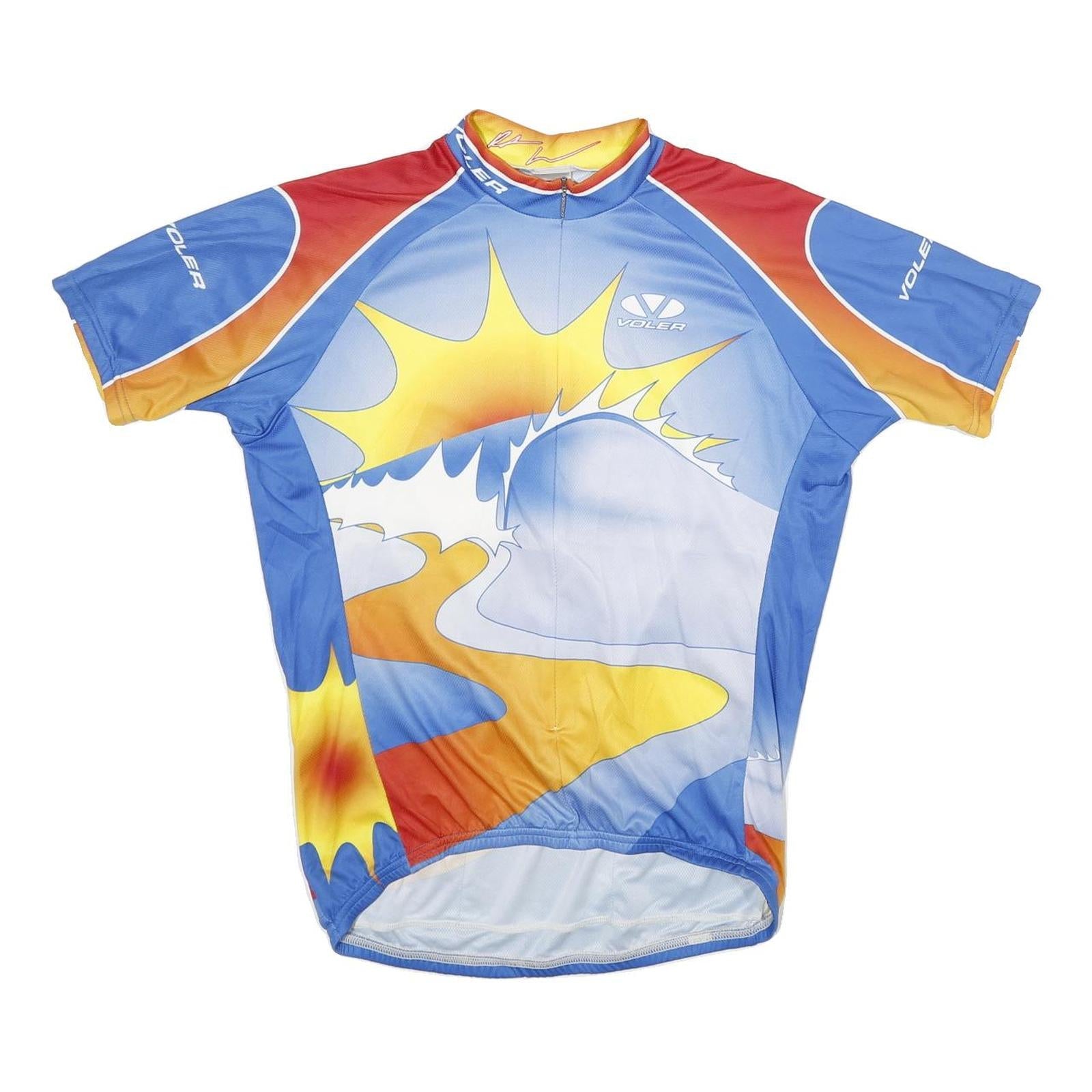 Buy VOLEA Mens Blue Yellow Red Graphic Polyester Cycling T-Shirt L Short Sleeve Crew Refurbished - $23.39 VOLEA Mens Blue Yellow Red Graphic Polyester Cycling T-Shirt L Short Sleeve Crew Refurbished - N/A refurbished available on Cerqular