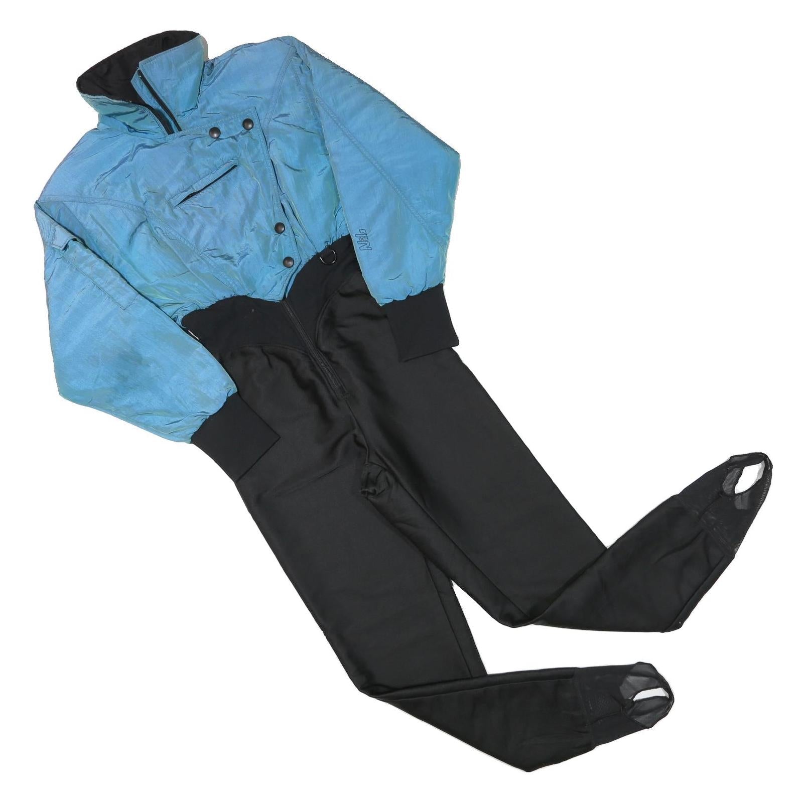 NILS Womens Blue & Black Dungarees Slim Polyester Blend XS W24 L32 Functional Refurbished - N/A refurbished available on Cerqular