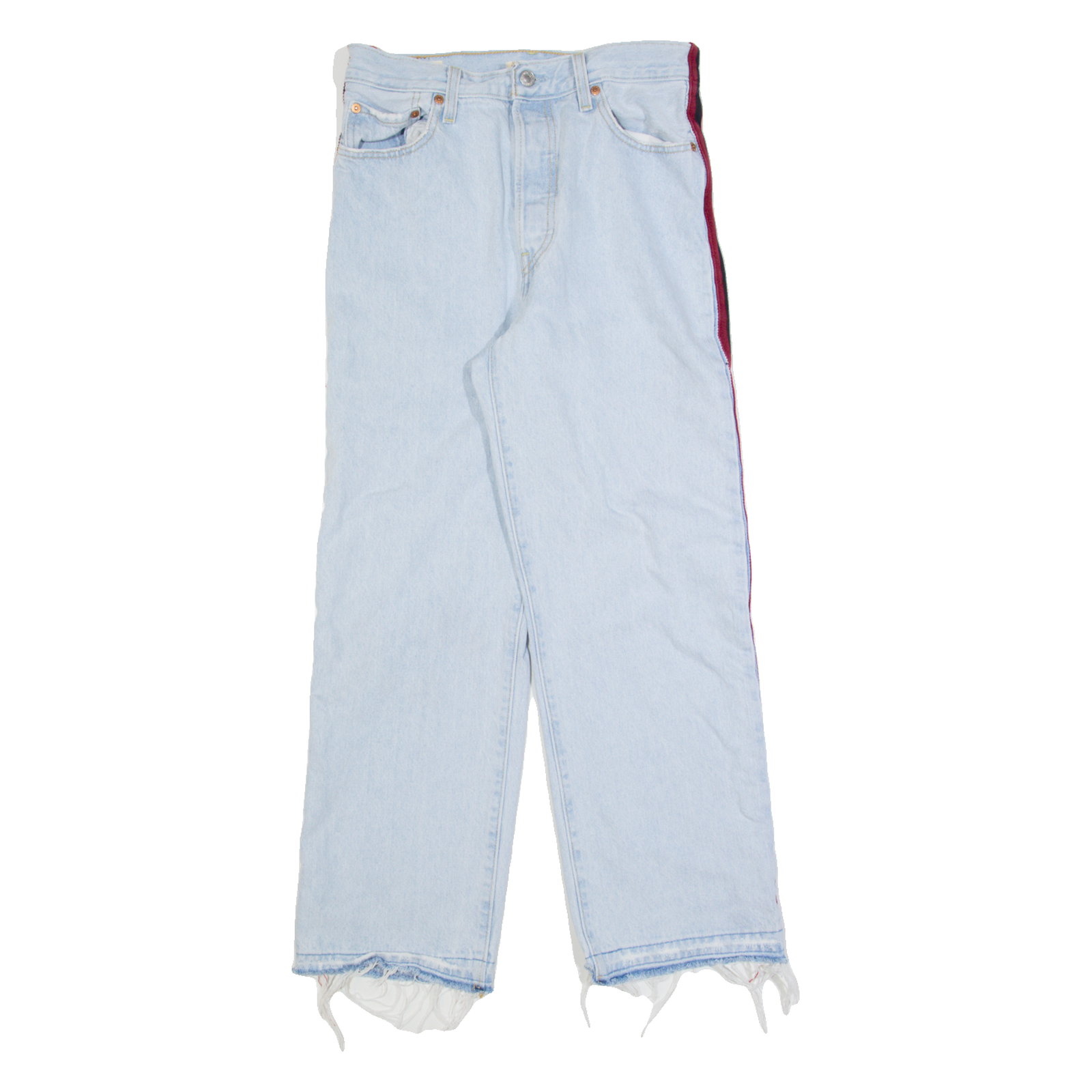 LEVI'S Ribcage Ankle Womens Jeans Blue Regular Straight W28 L27 Refurbished - N/A refurbished available on Cerqular