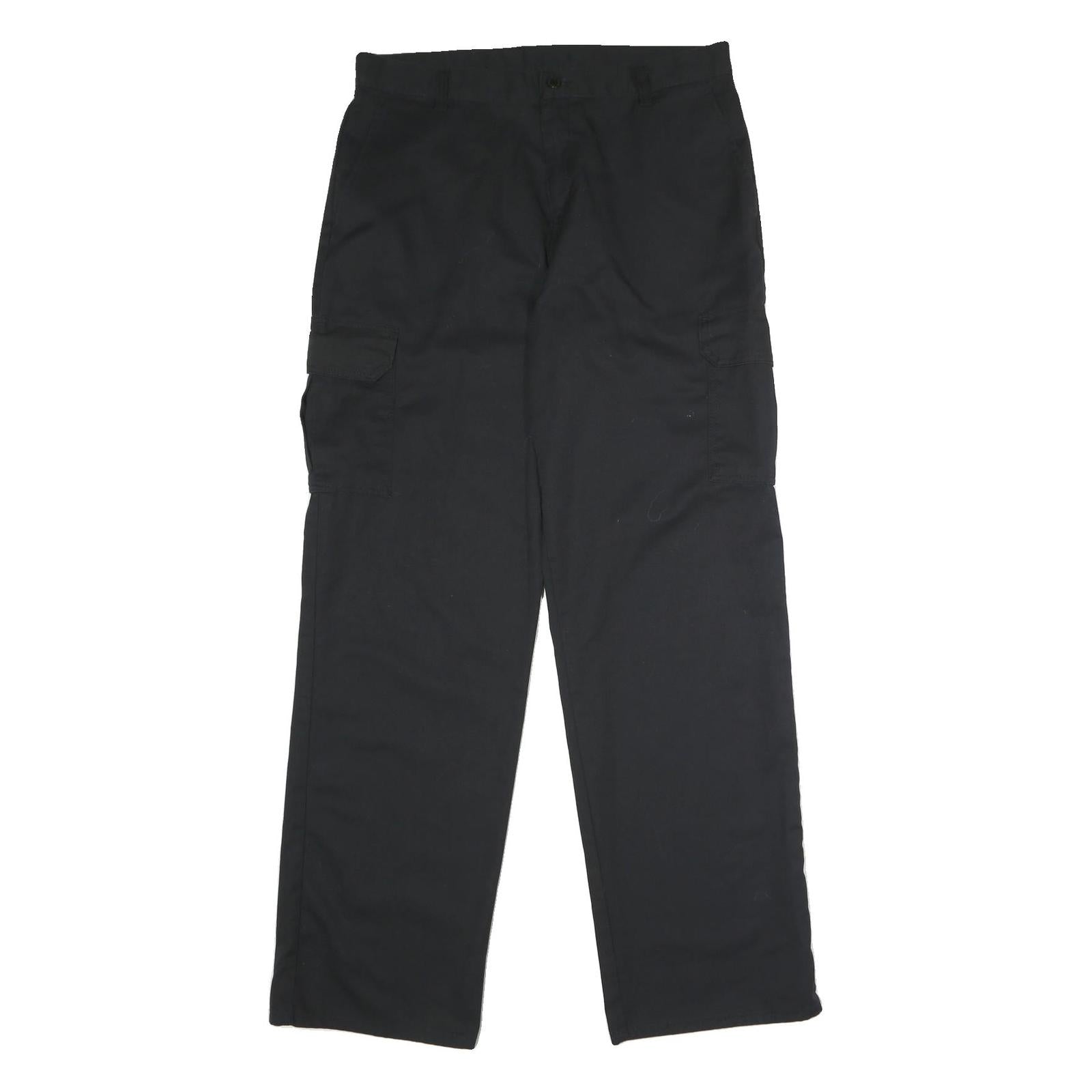 DICKIES Mens Black Polyester Blend Regular Straight Trousers W34 L34 Cargo Refurbished - N/A refurbished available on Cerqular