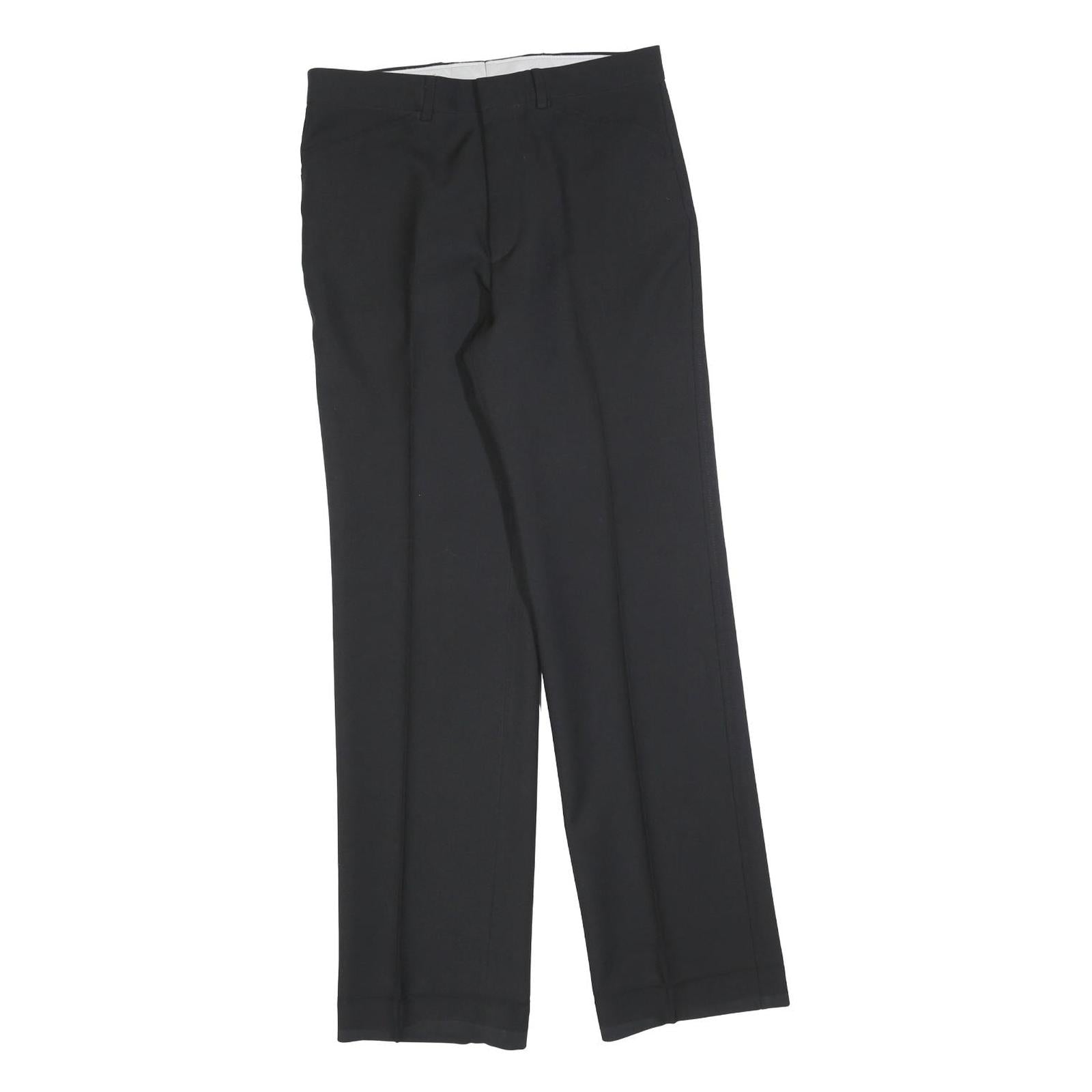 FARAH Womens Black Regular Fit Straight Polyester Trousers W30 L31 Smart Casual Refurbished - N/A refurbished available on Cerqular