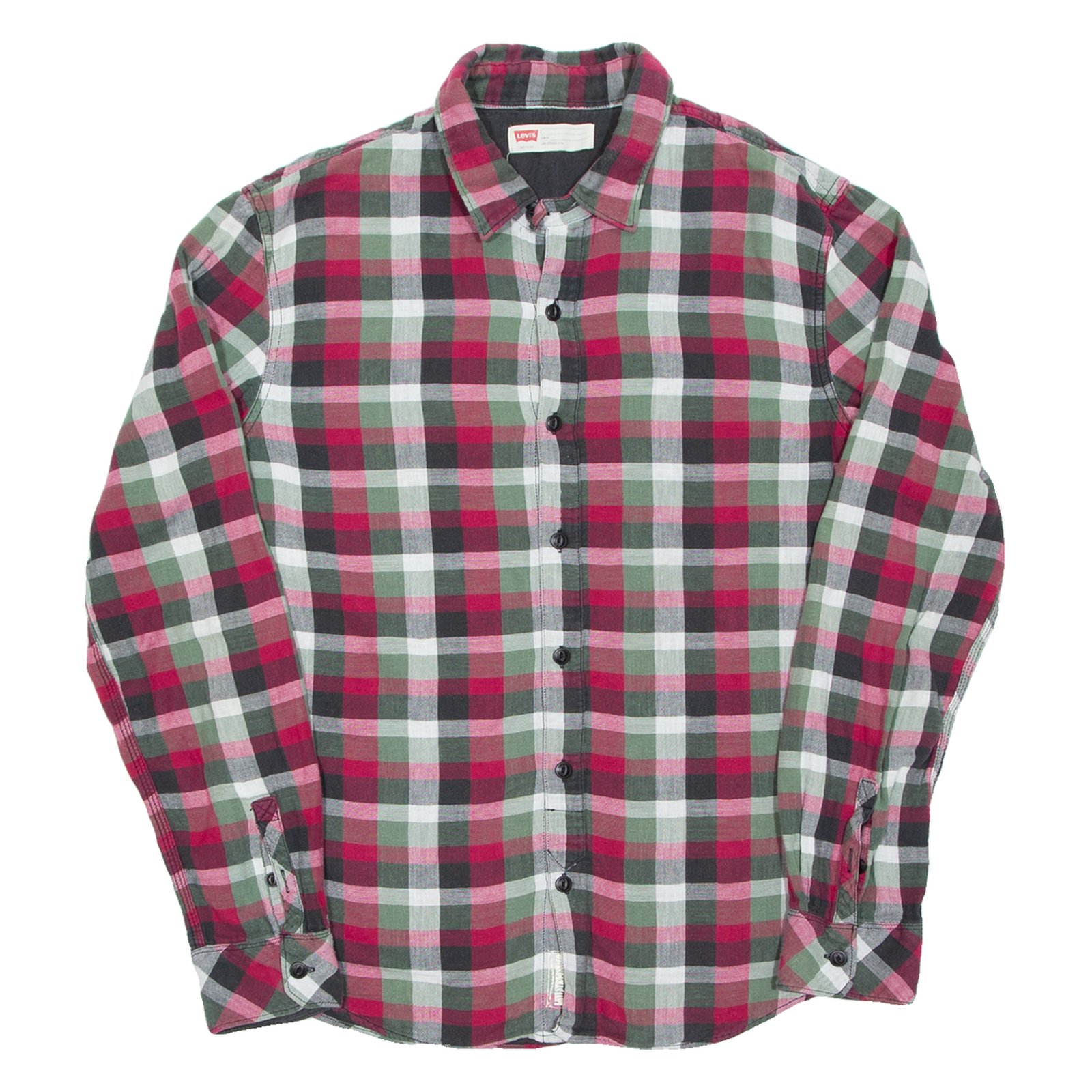 Buy LEVI'S Slim Fit Mens Flannel Shirt Red Check Long Sleeve L Refurbished - $28.59 LEVI'S Slim Fit Mens Flannel Shirt Red Check Long Sleeve L Refurbished - N/A refurbished available on Cerqular