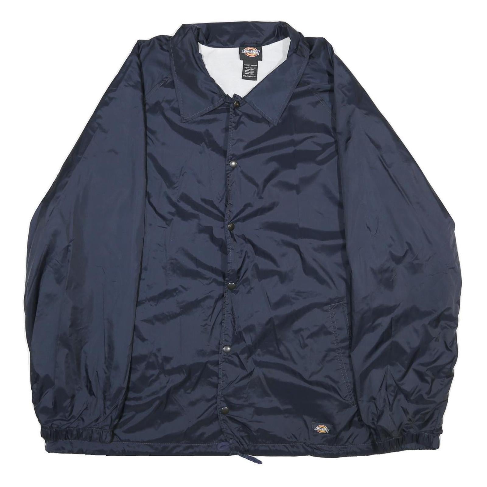 Buy DICKIES Mens Navy Blue Button Nylon Jacket 2XL Plain Classic Casual Workwear Refurbished - $58.49 DICKIES Mens Navy Blue Button Nylon Jacket 2XL Plain Classic Casual Workwear Refurbished - N/A refurbished available on Cerqular