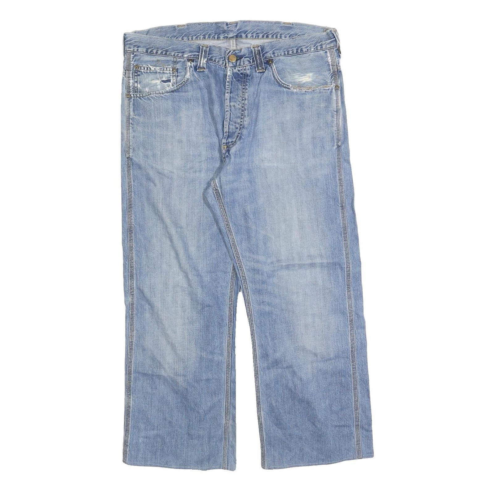 CARHARTT Mens Jeans Blue Relaxed Straight Denim Light W33 L26 Workwear Style Refurbished - N/A refurbished available on Cerqular