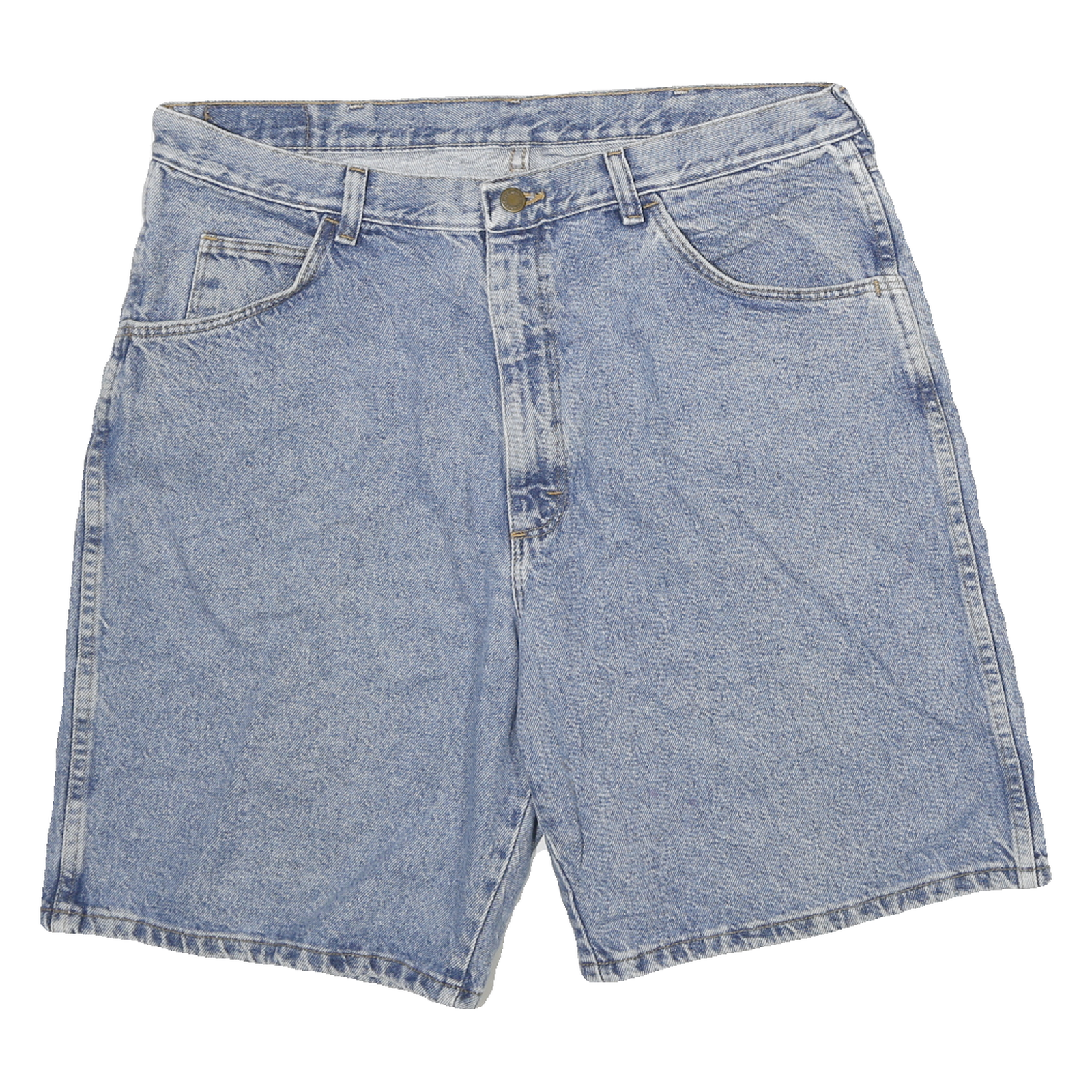 WRANGLER Mens Denim Blue Casual Shorts 2XL W36 Classic Cotton Comfort Refurbished - N/A refurbished available on Cerqular